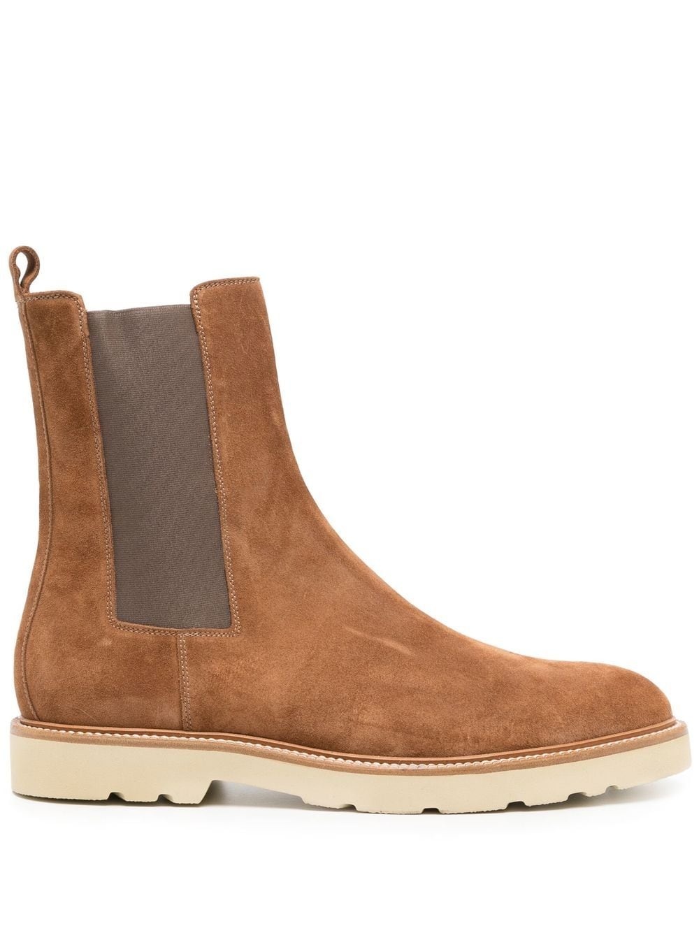 striped suede Chelsea boots - 1