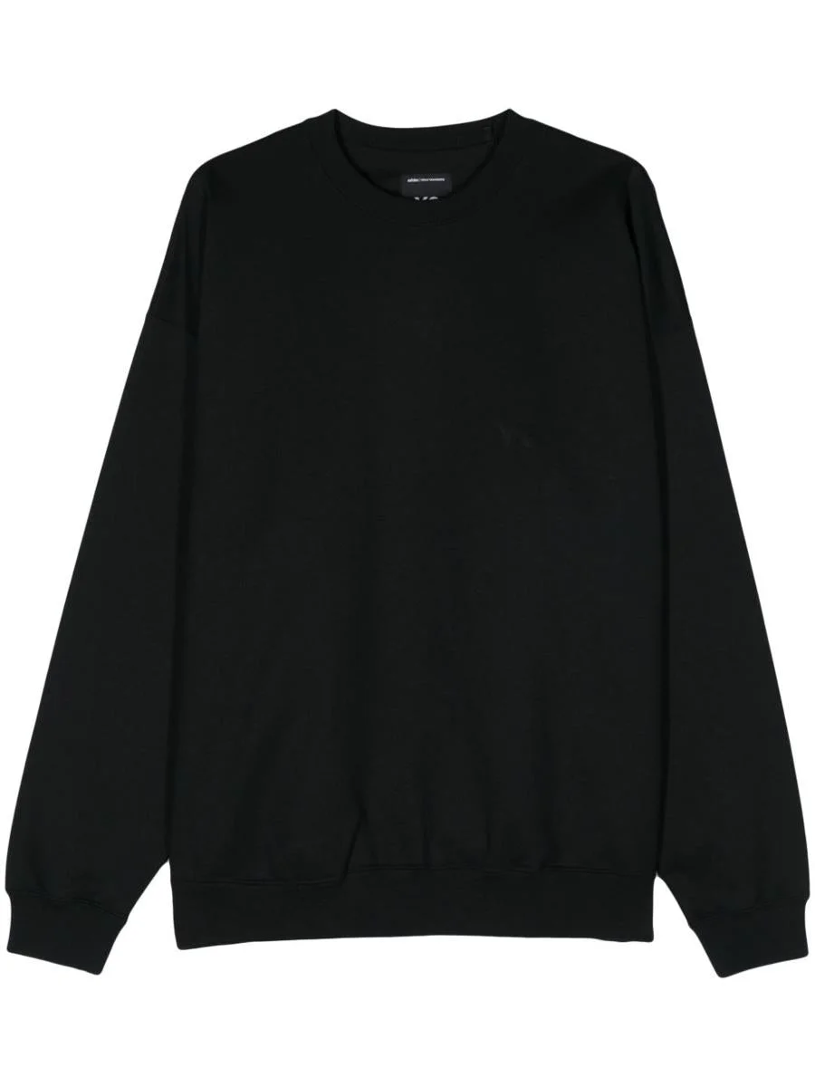 Y-3 Adidas Black Crewneck Sweatshirt - 1