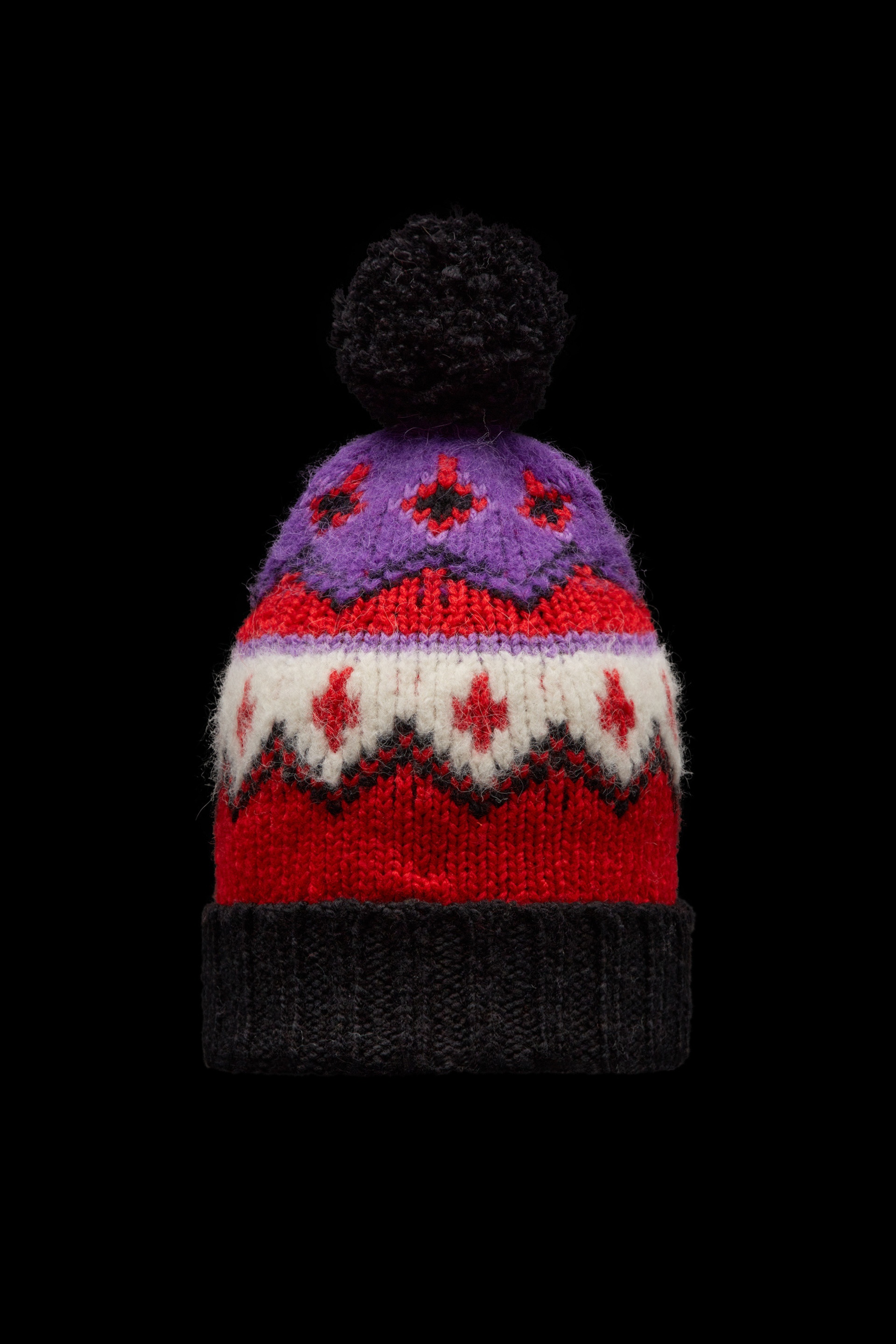 Alpaca & Wool Jacquard Beanie - 4