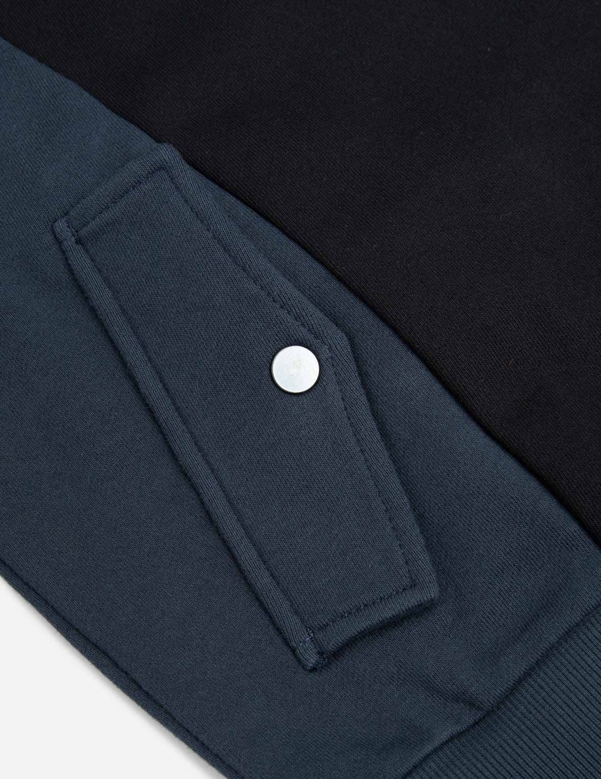 Contrast Side Pannels Sweatshirt - 8