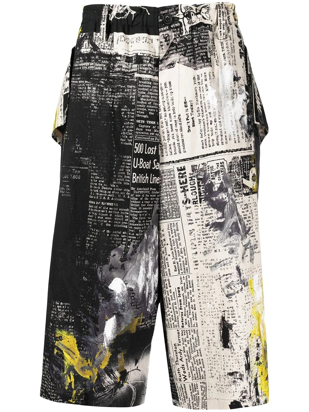 graphic-print bermuda shorts - 1