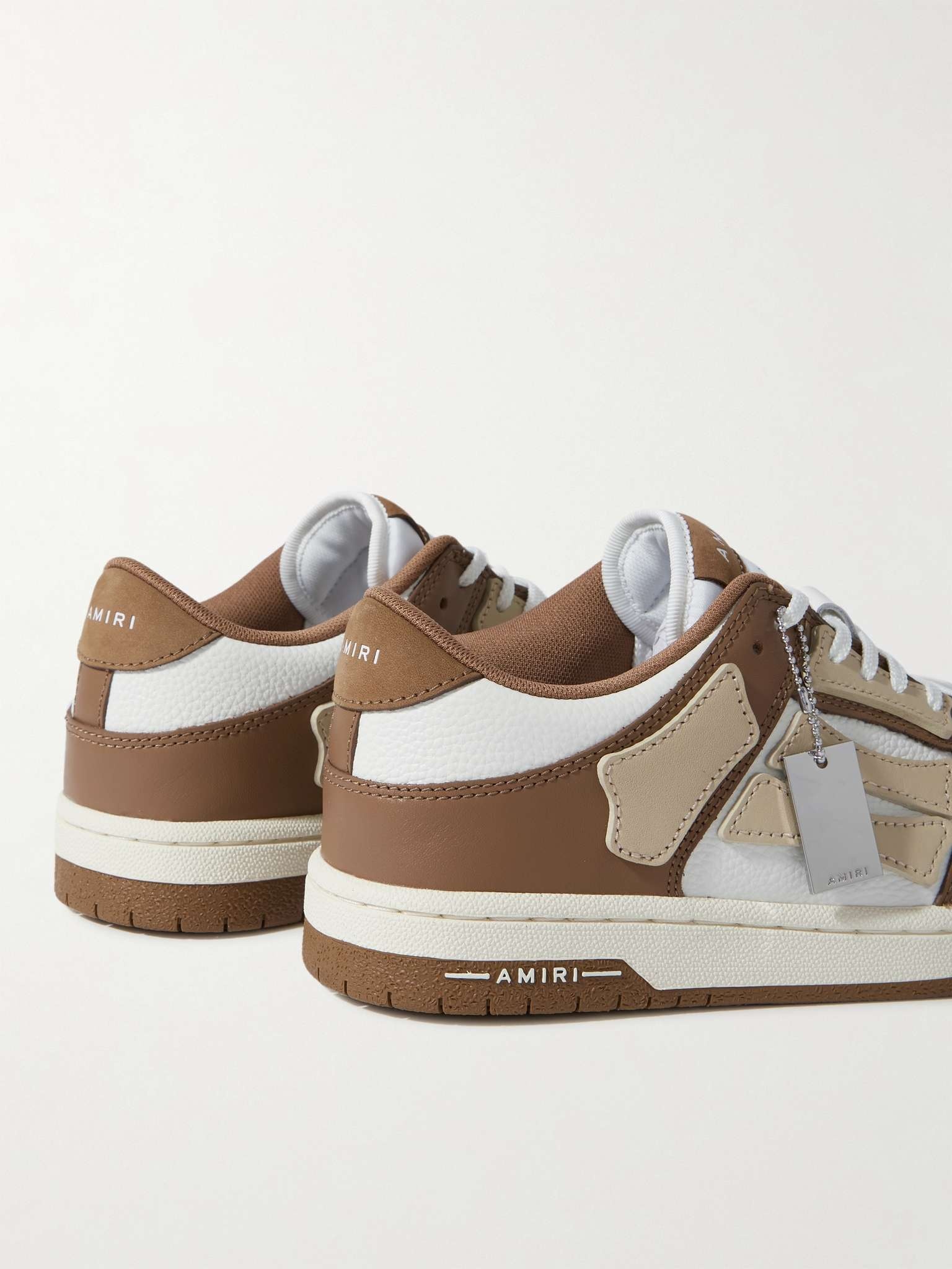 Skel-Top Colour-Block Leather Sneakers - 5