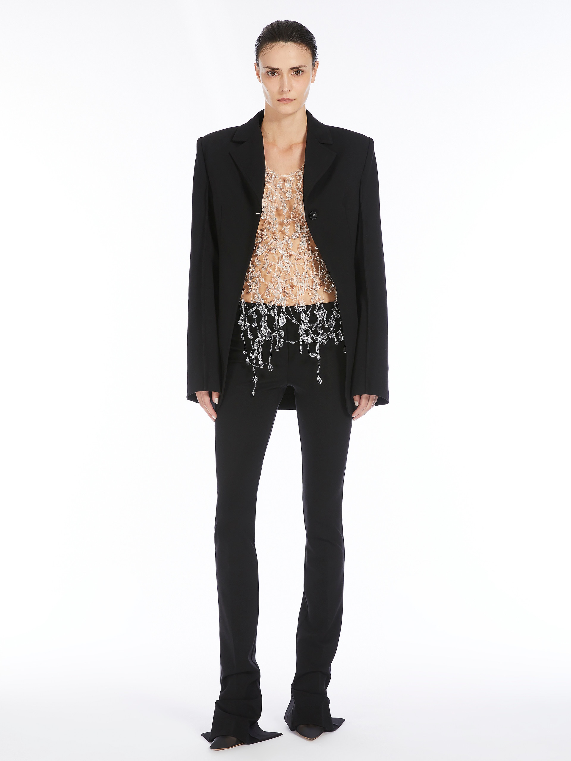 ALCE1234 Top embroidered with crystals - RUNWAY - 2