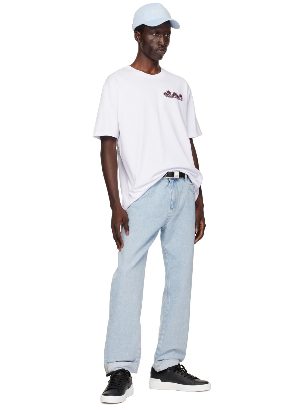 White 'Club Balmain' T-Shirt - 5