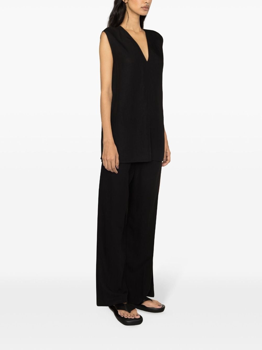Fluid drawstring trousers - 3