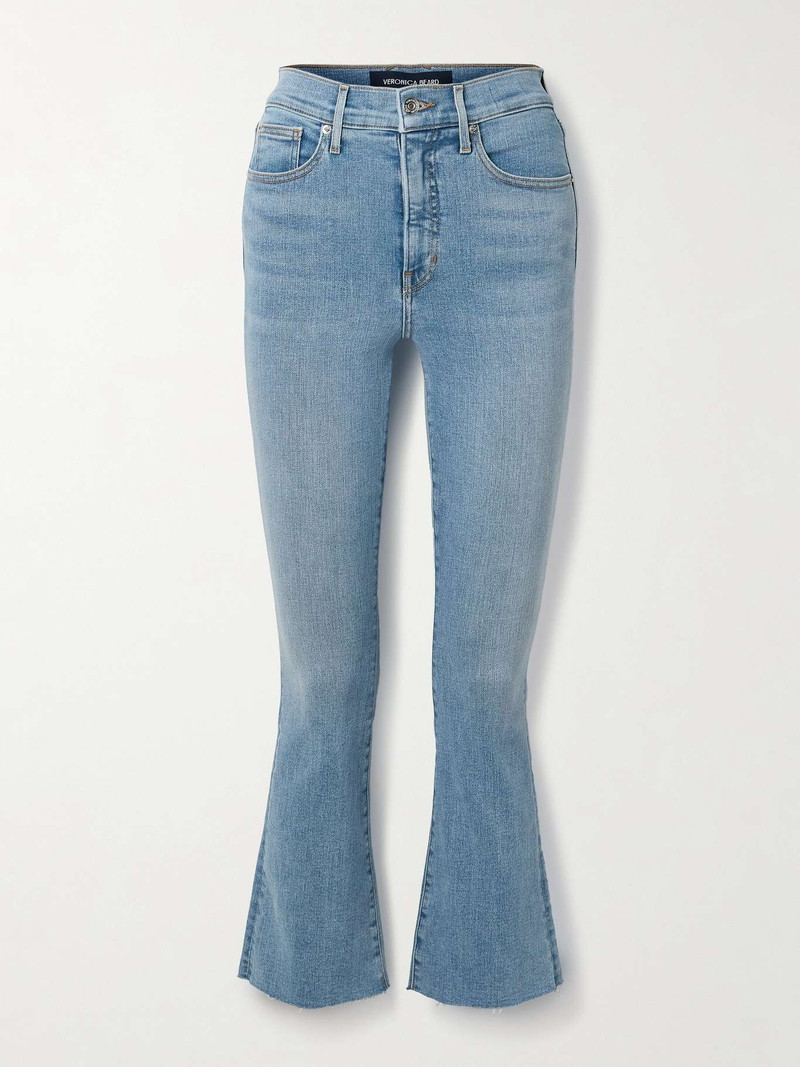 Carolina cropped high-rise flared jeans 1