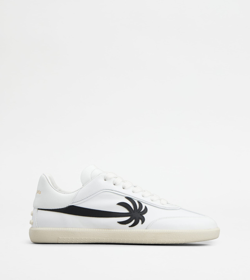 TOD'S TABS SNEAKERS PALM ANGELS IN LEATHER - WHITE, BLACK 1