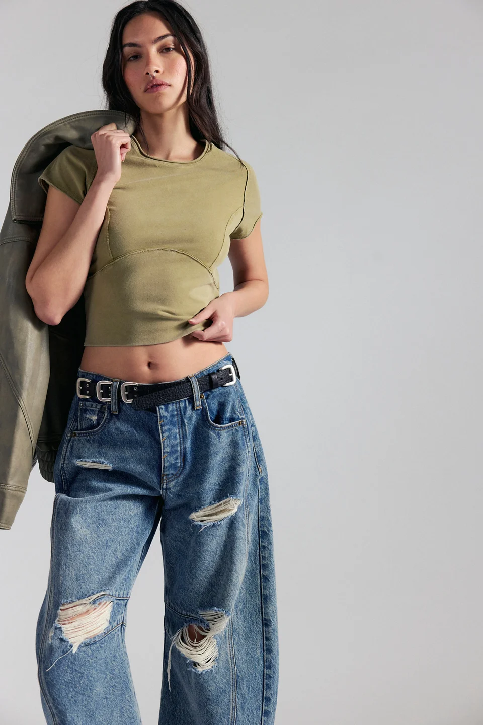 We The Free Protagonist Cropped Cap Sleeve Tee - 1