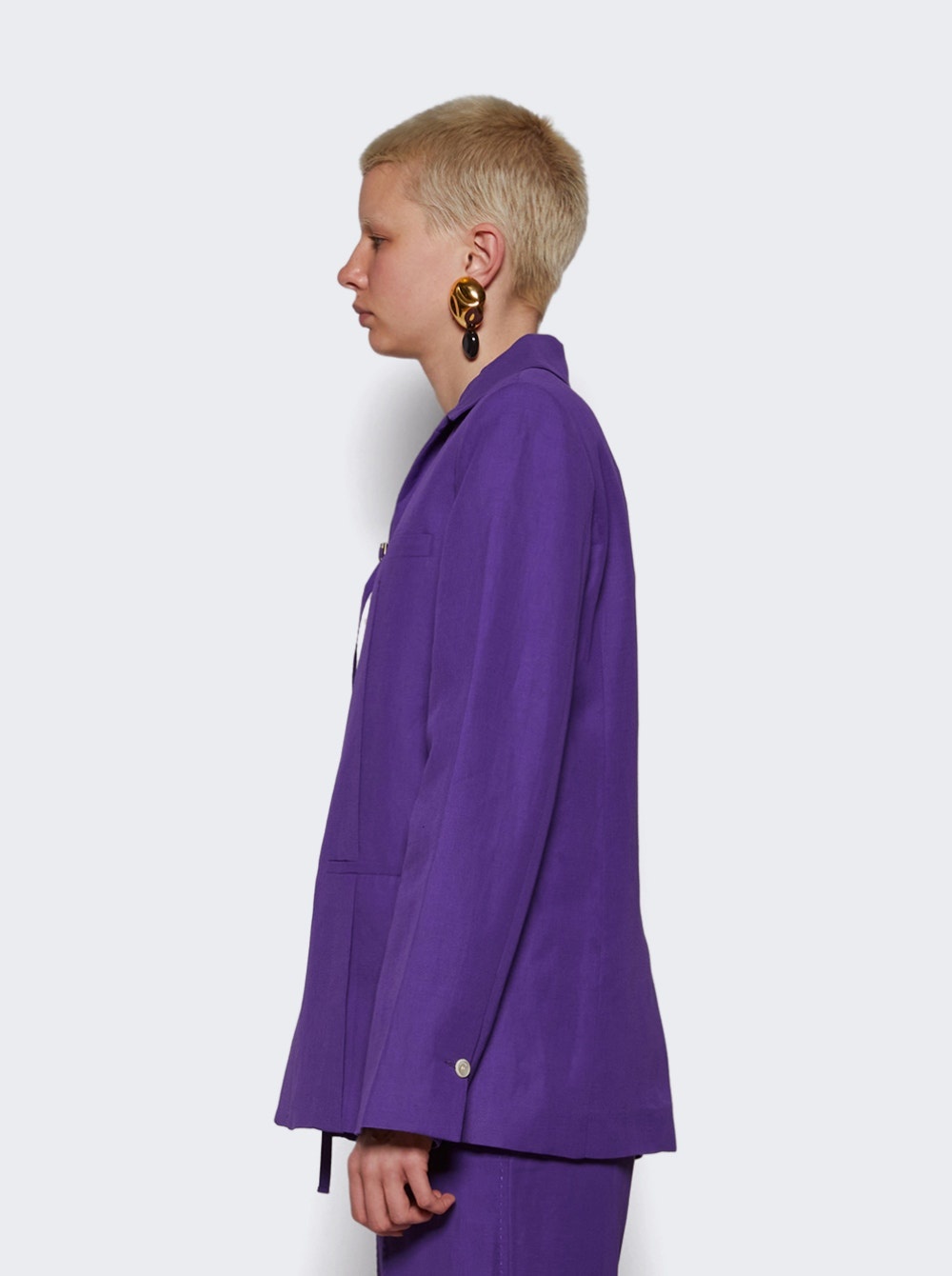 JACQUEMUS La Veste Amaro Jacket Purple | thewebster | REVERSIBLE