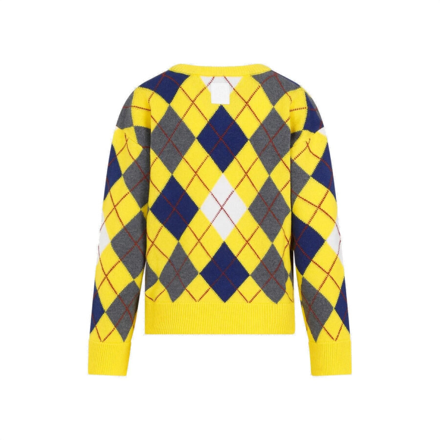 Loewe Argyle Ribbed Collar Knitted Jumper - 6