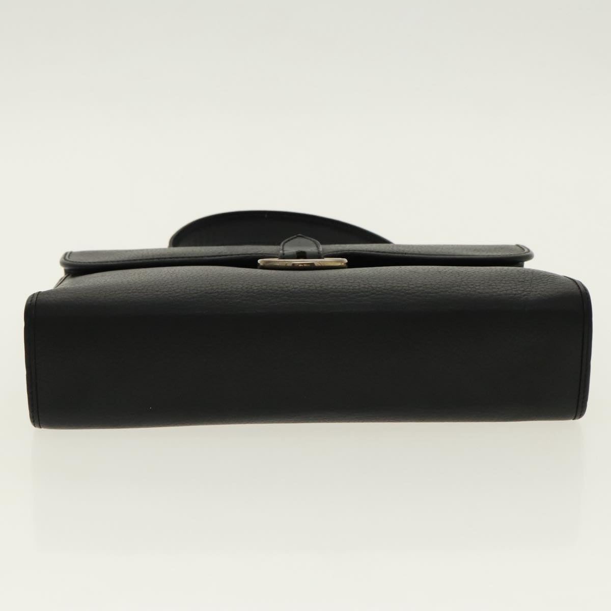 DIOR Hand Bag Leather Black Gold - 9