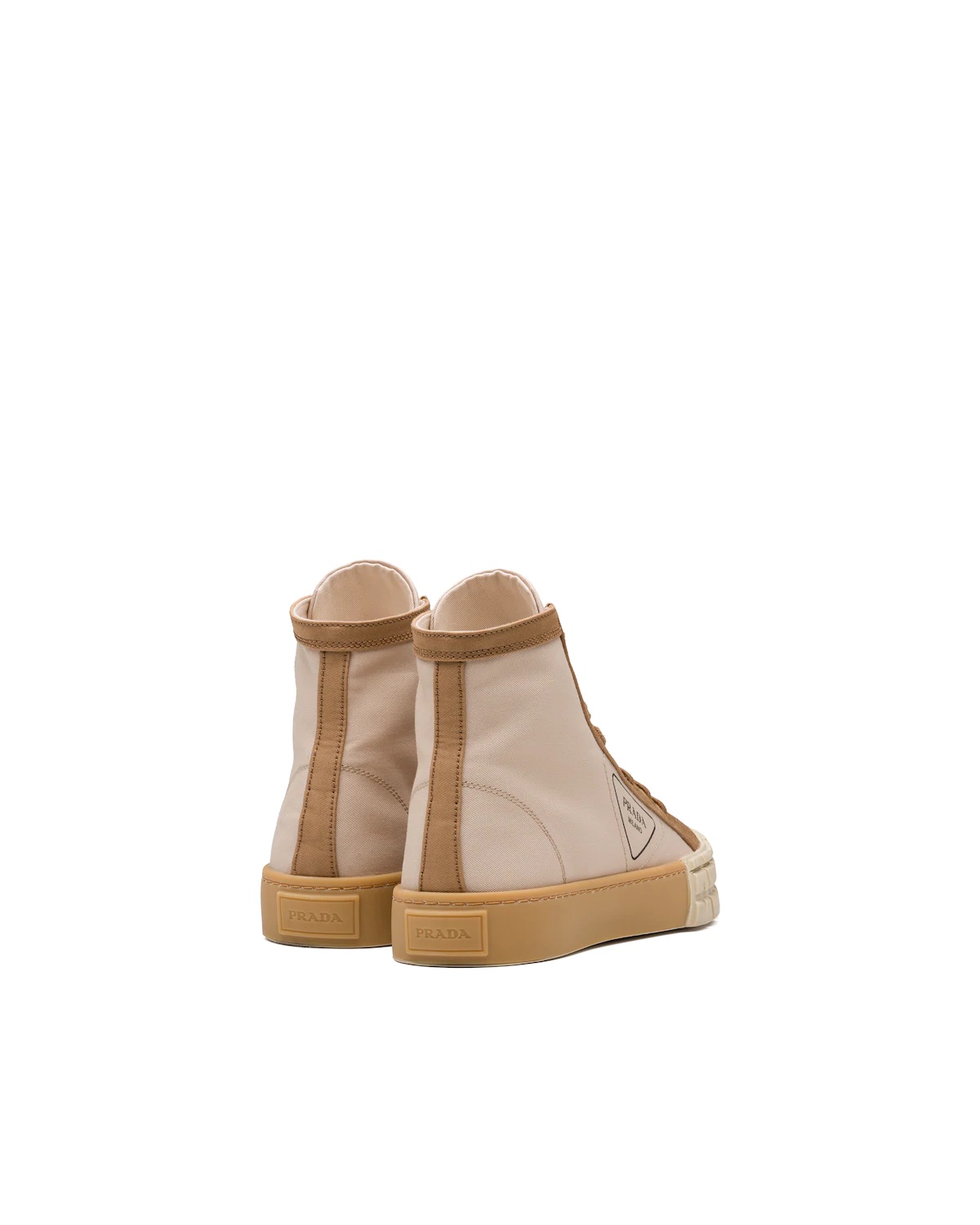 Gabardine high-top sneakers - 4