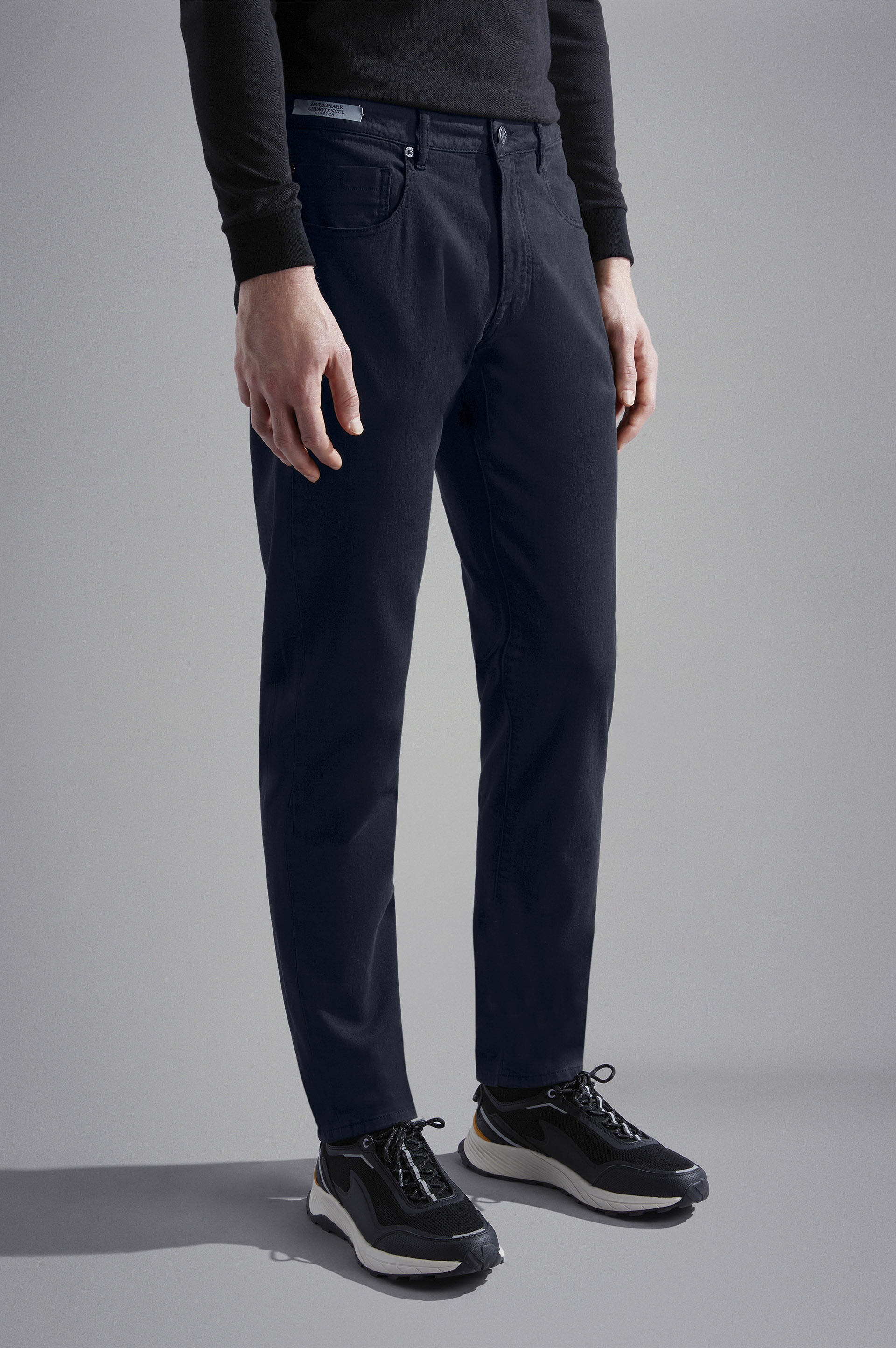 STRETCH COTTON 5 POCKETS TROUSERS - 6