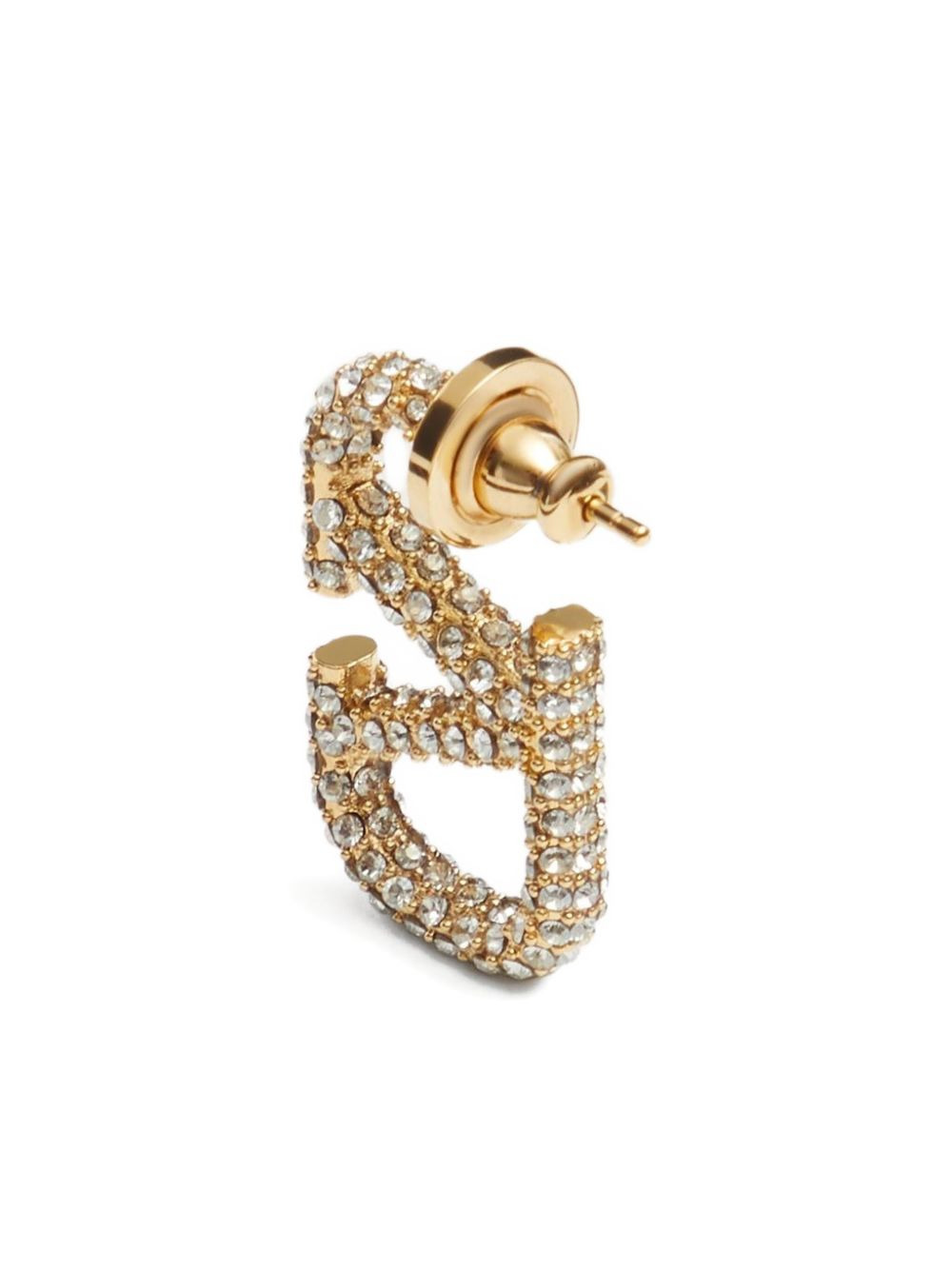 VLogo Signature crystal-embellished earrings - 2