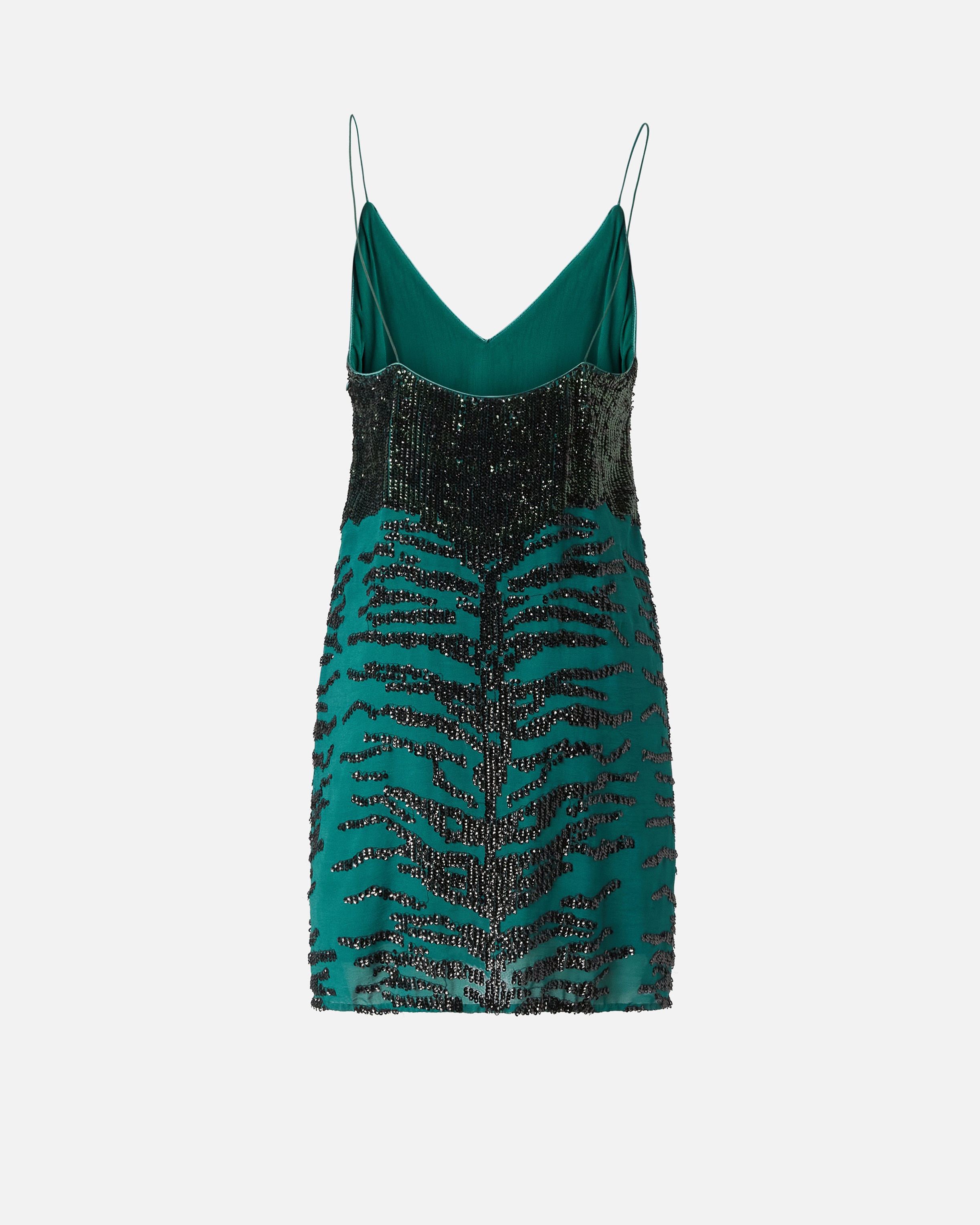 MINI DRESS WITH ZEBRA SEQUIN EMBROIDERY - 6