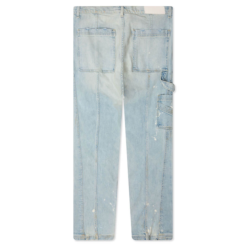 DENIM CARPENTER PANT - LIGHT BLUE - 2