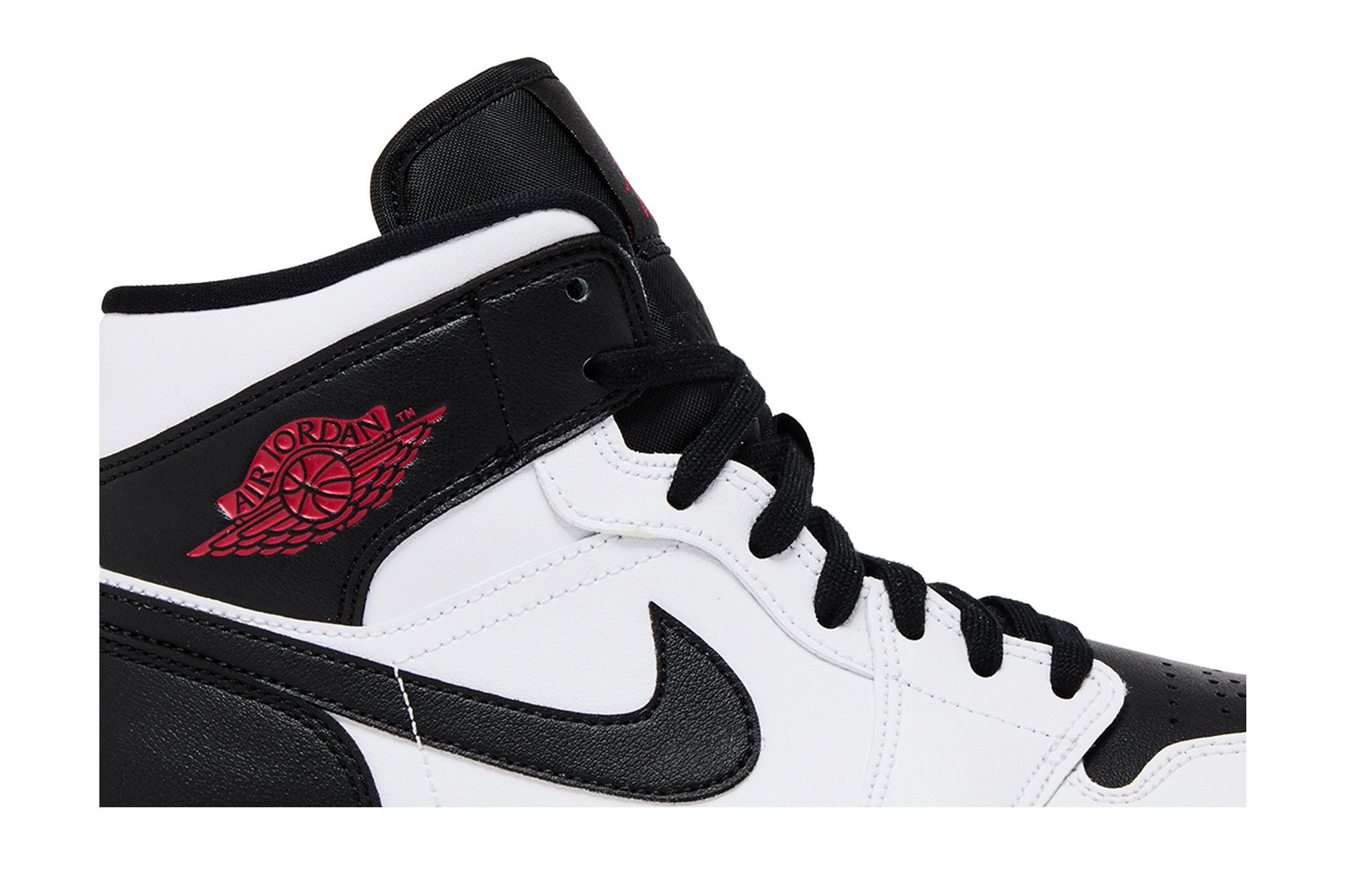 Wmns Air Jordan 1 Mid 'White Black' - 2