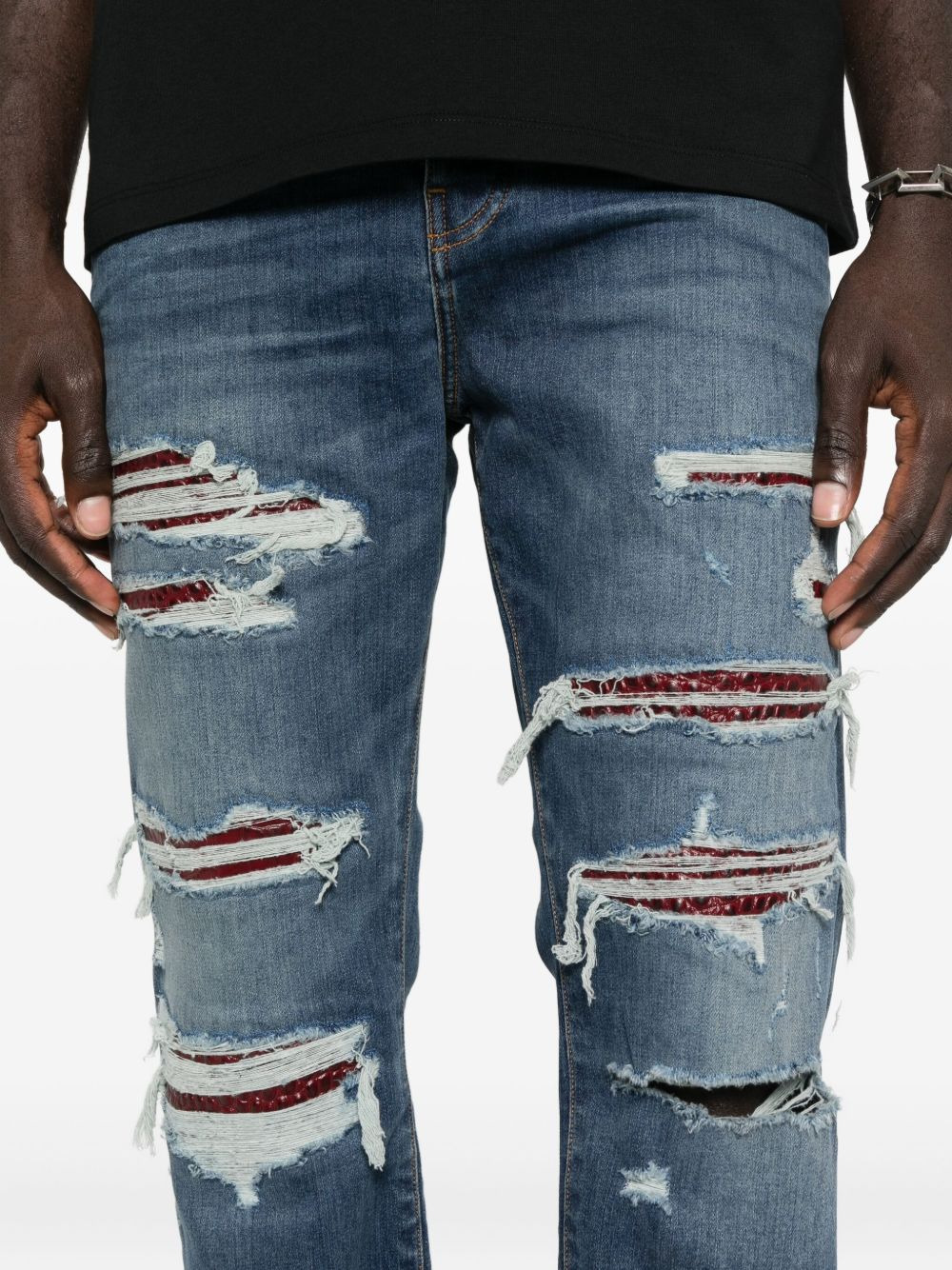 distressed jeans - 5