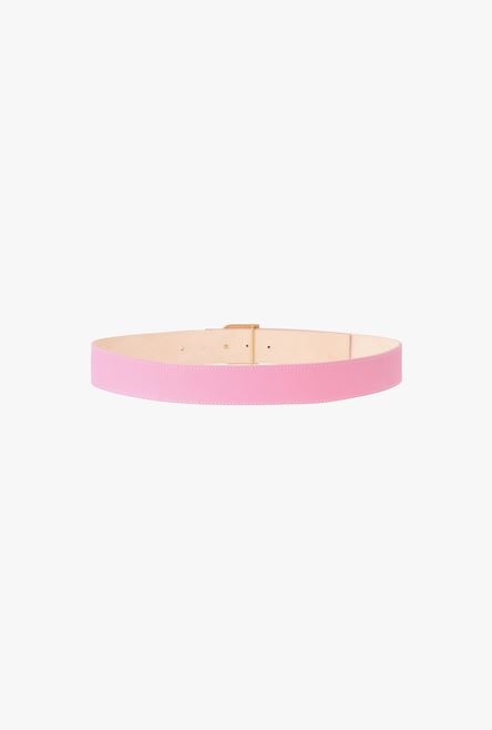 Smooth pink leather B-Belt - 3