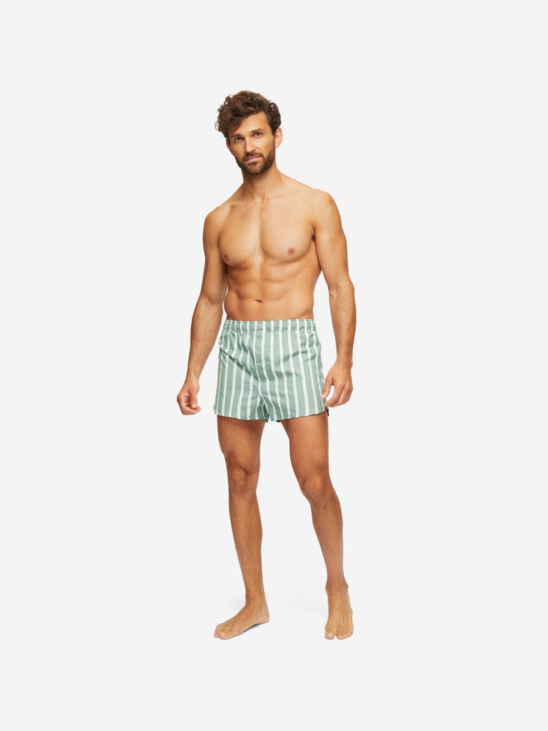 Men's Modern Fit Boxers Royal 219 Cotton Green - 3
