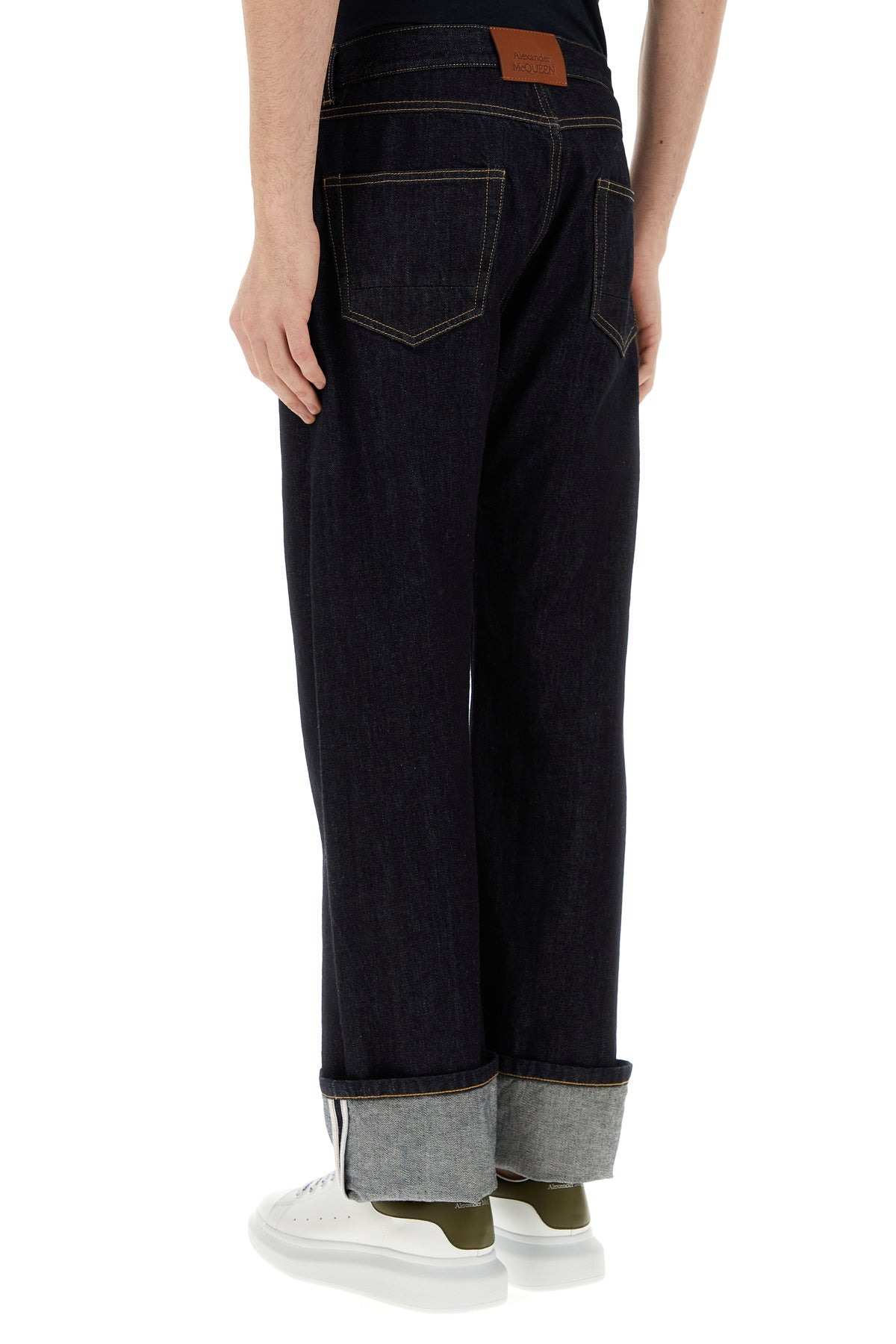 Dark blue denim jeans - 4