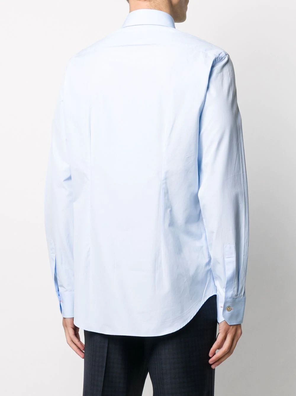 spread collar cotton shirt - 4