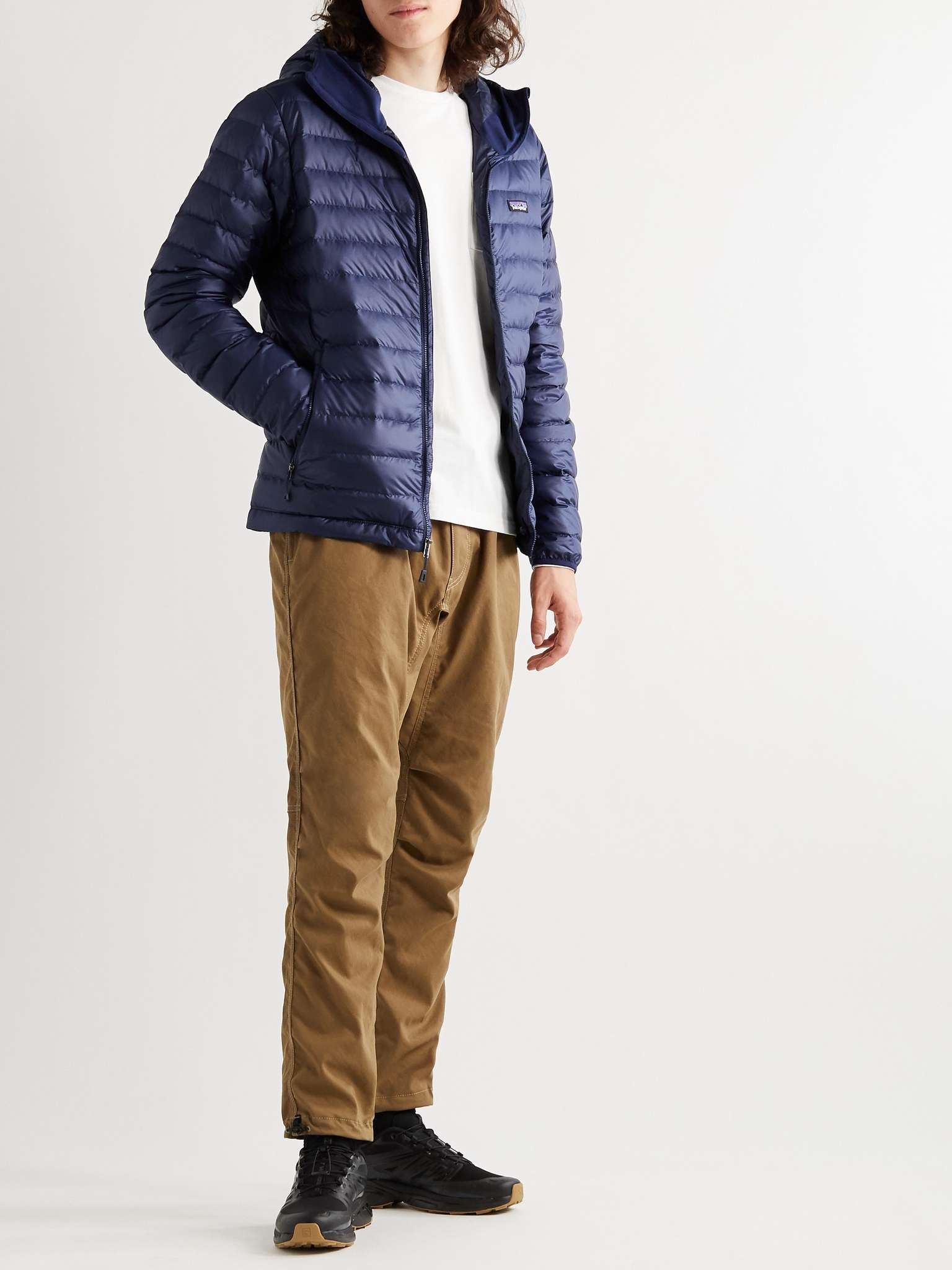 Quilted DWR-Coated Recycled Ripstop Down Hooded Jacket - 2