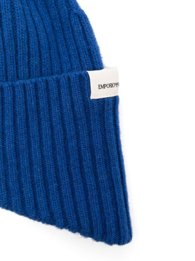 EMPORIO ARMANI ribbed beanie outlook