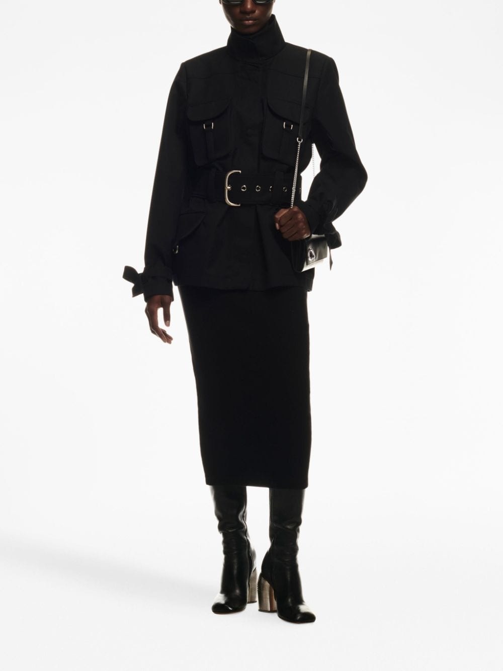 belted-waist jacket - 2