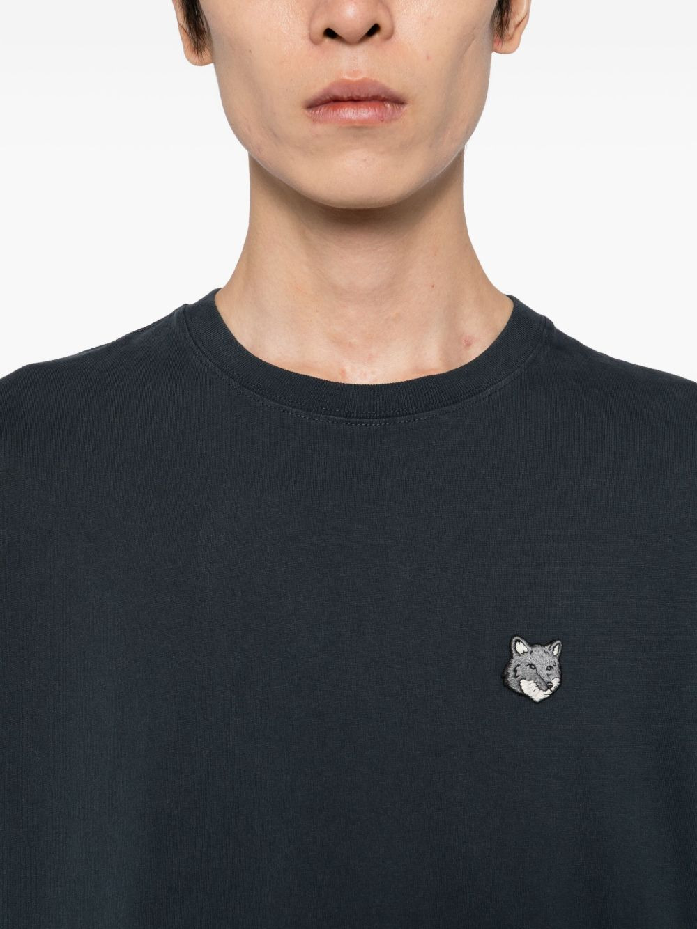 fox-head embroidered t-shirt - 4