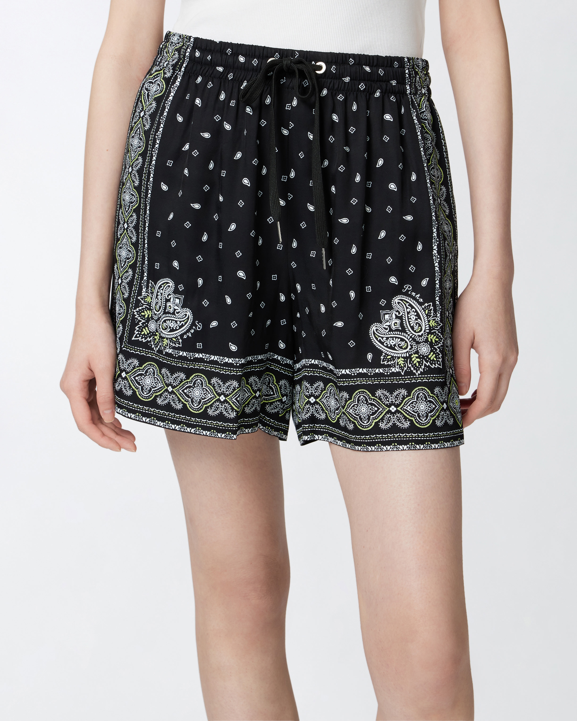 BANDANA PRINT SHORTS - 5
