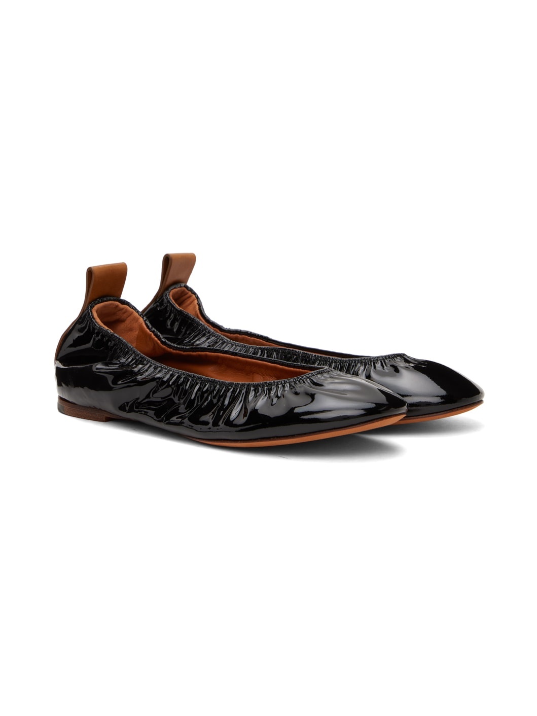 Black 'The Ballerina Flat' Patent Leather Ballerina Flats - 4