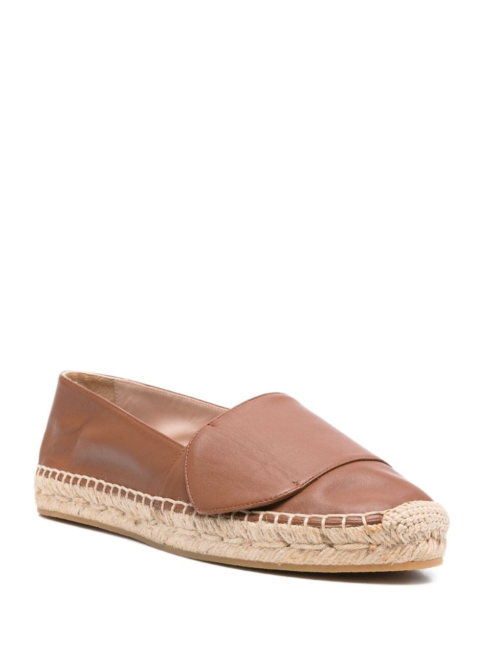 leather flat espadrilles - 2