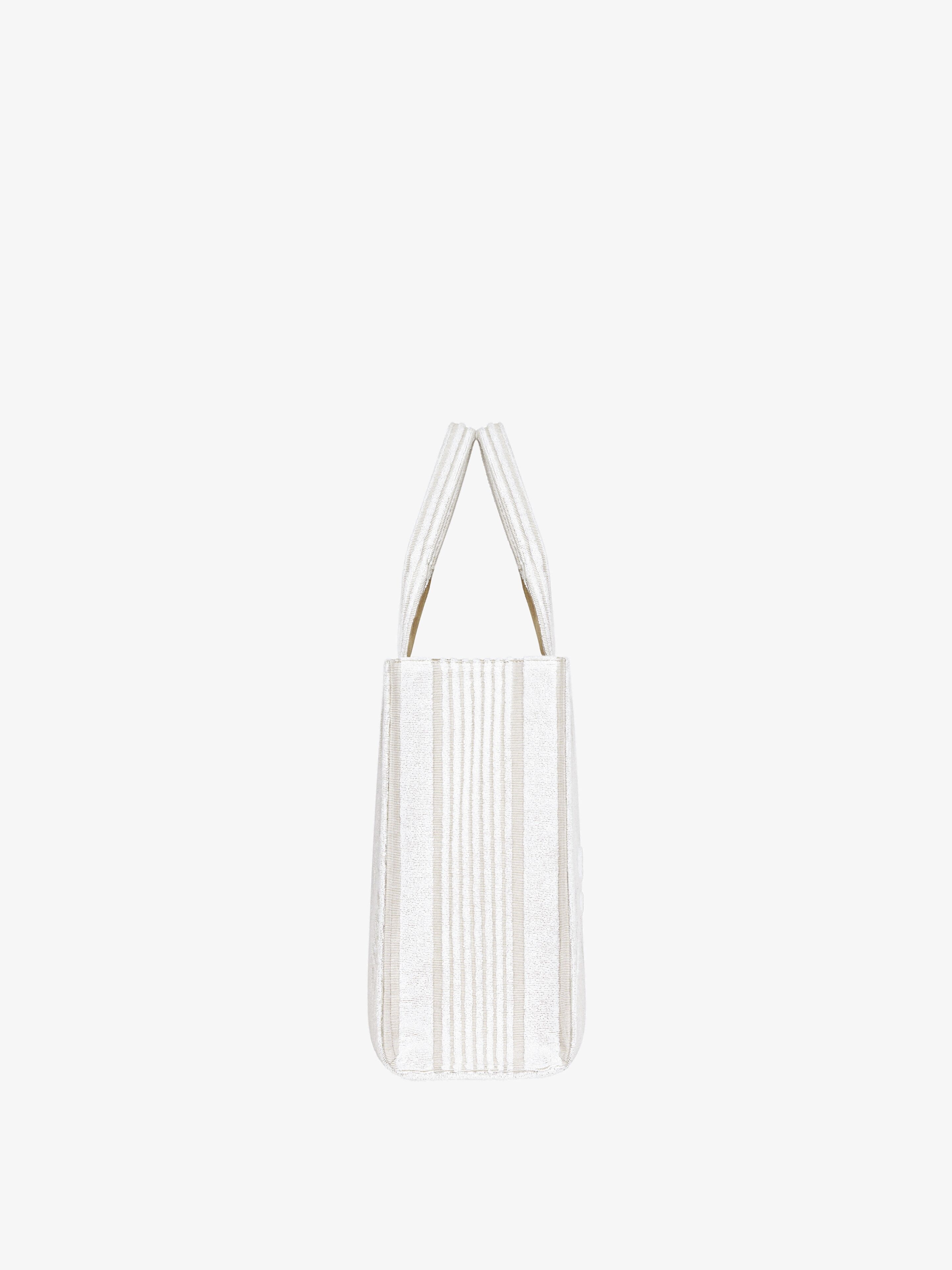 GIVENCHY TOTE BAG IN COTTON TOWELLING WITH STRIPES - 3