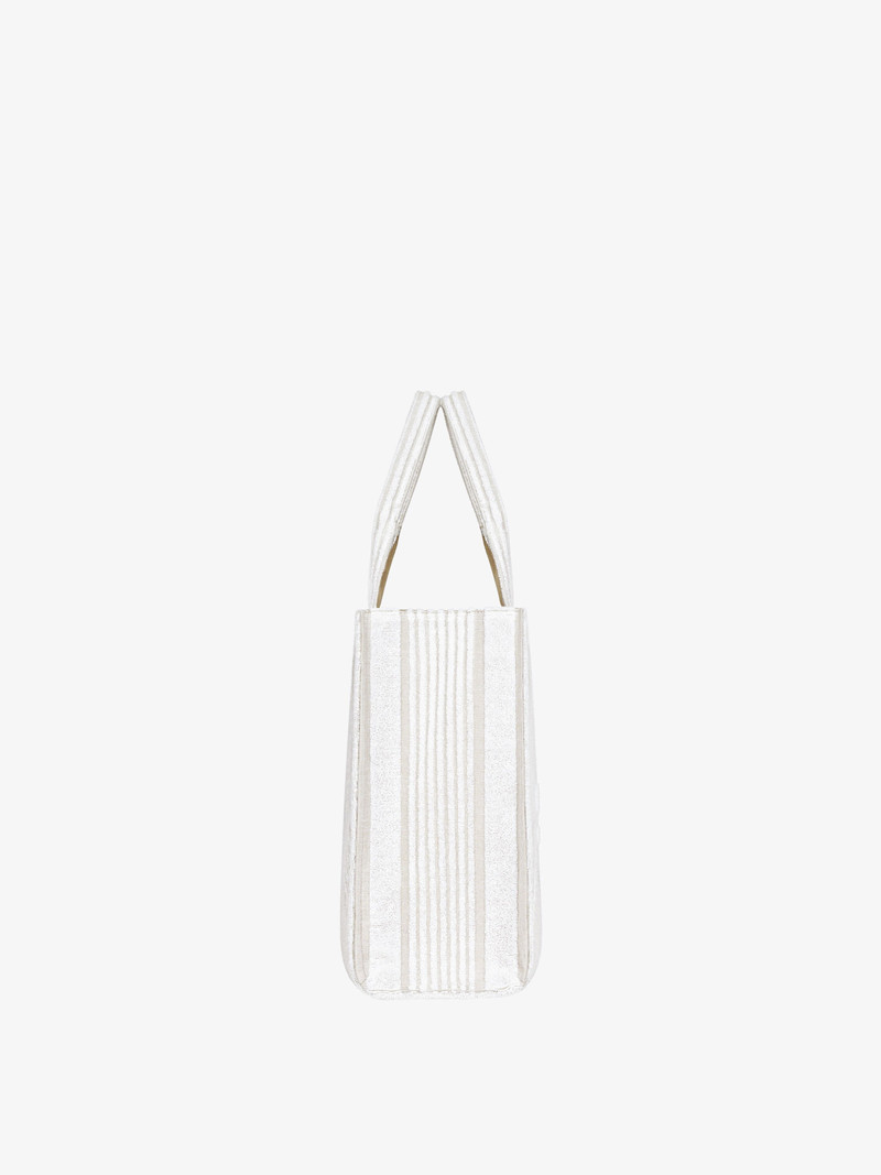 GIVENCHY TOTE BAG IN COTTON TOWELLING WITH STRIPES 3