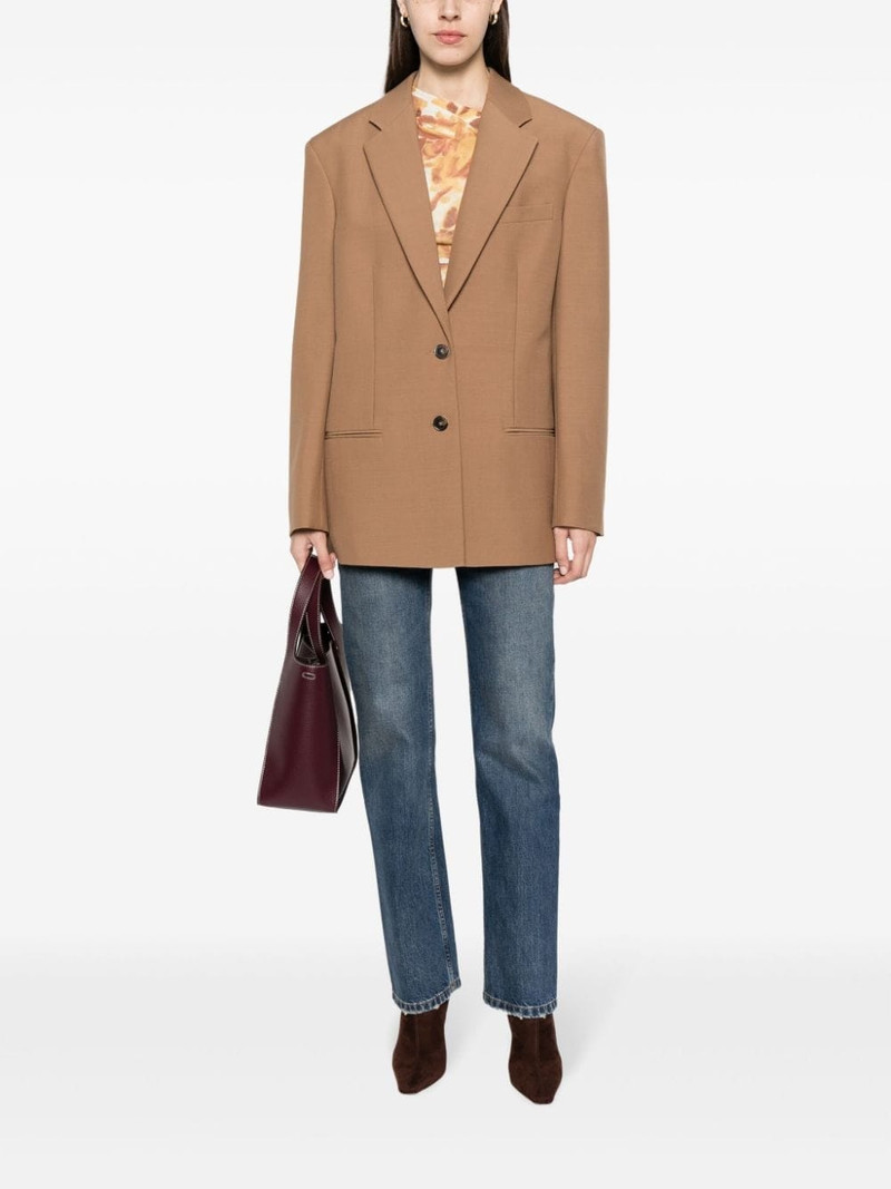 Stella McCartney single-breasted wool blazer outlook