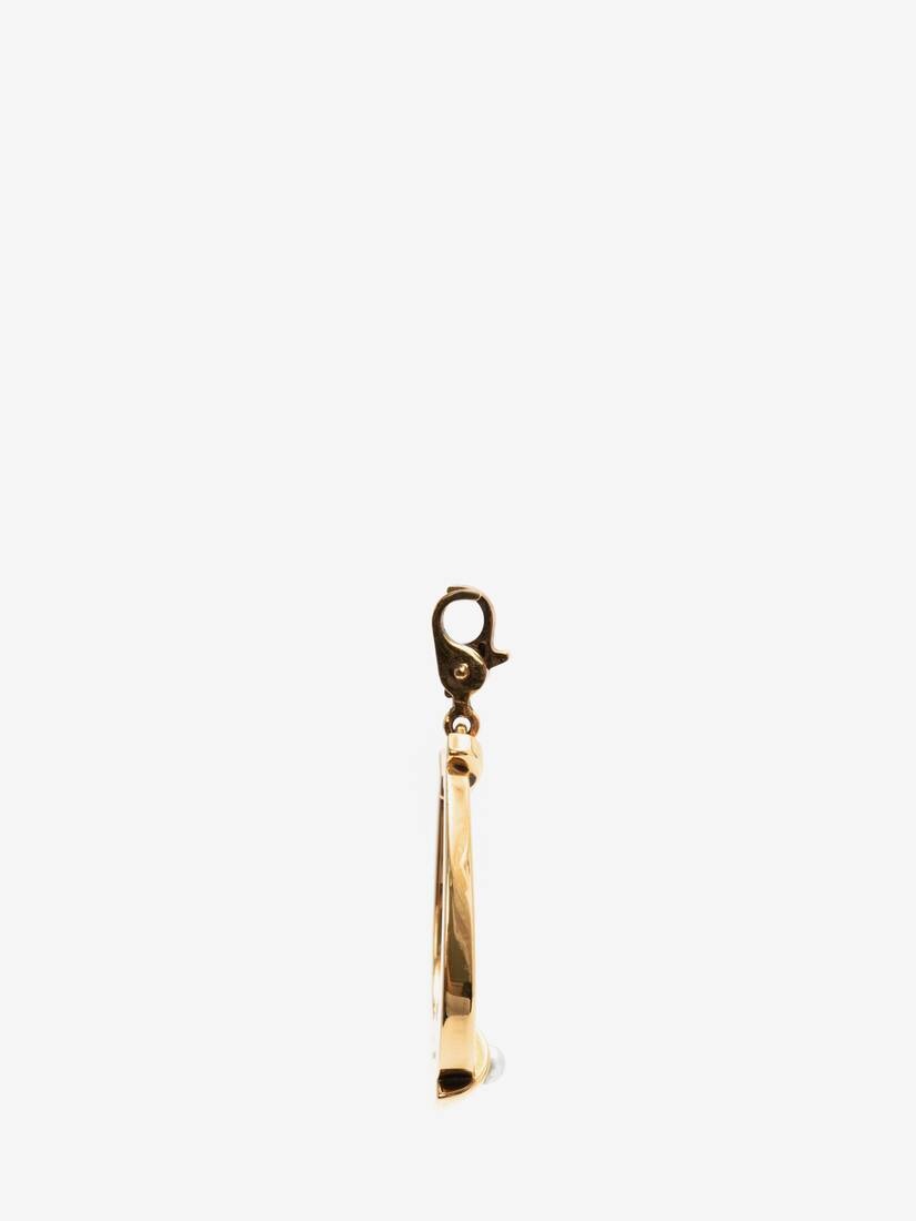 Lucky Horse Shoe Charm in Antique Gold - 3