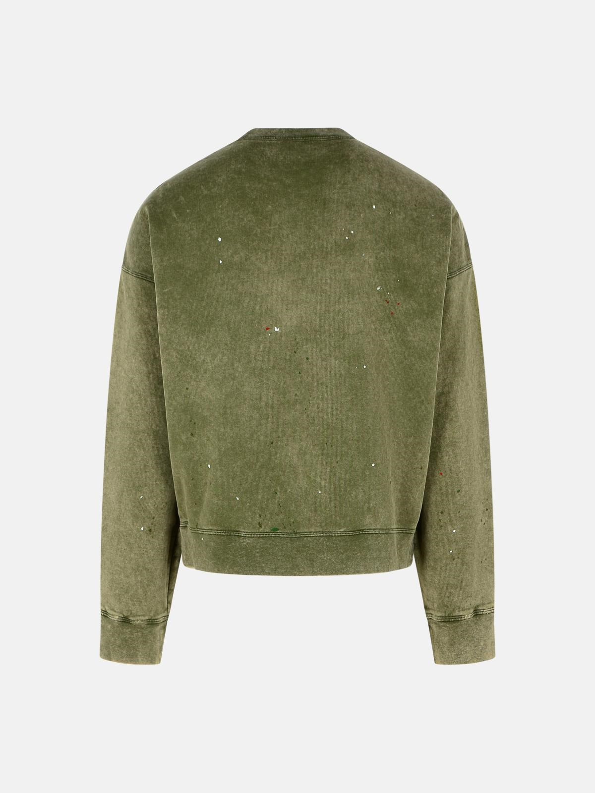 'CYPRO' GREEN COTTON SWEATSHIRT - 3