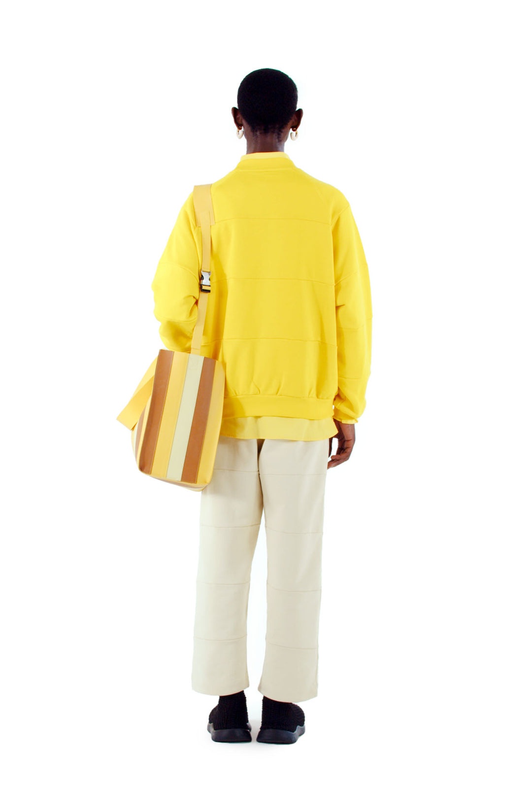 PANEL SWEATSHIRT / bright yellow - 2