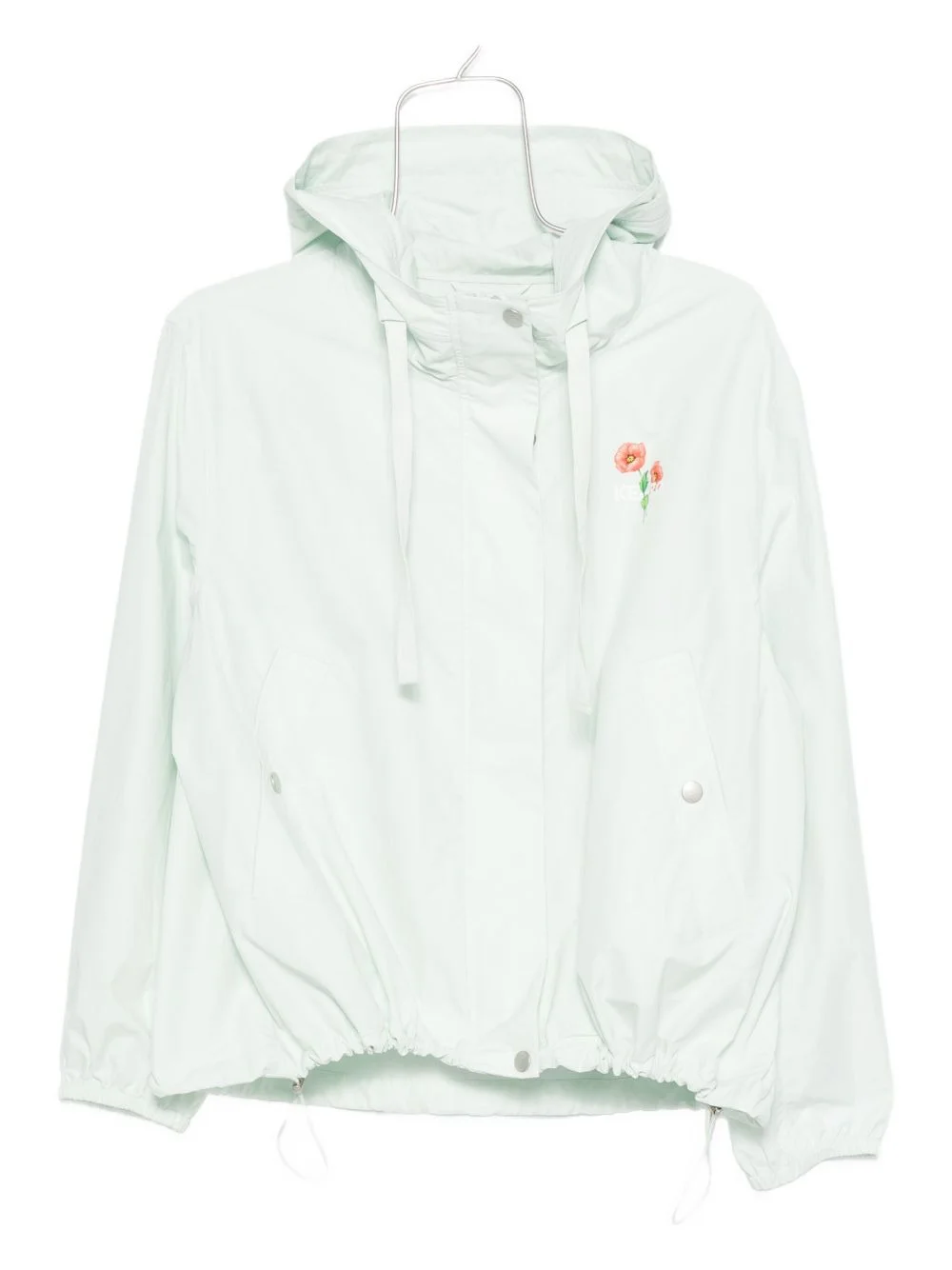 floral-print hooded jacket - 1