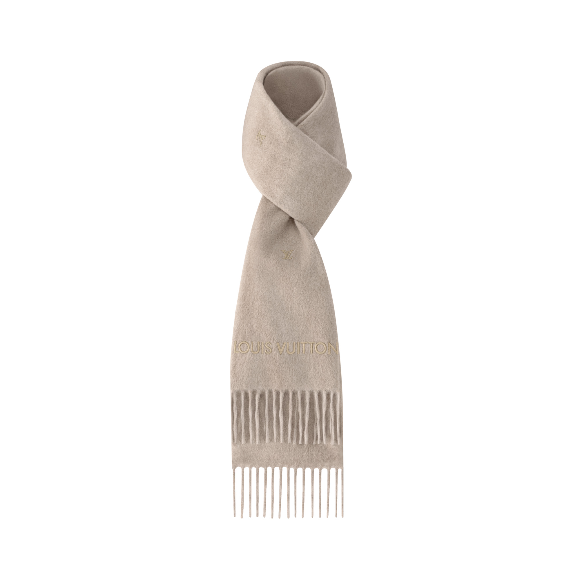LV Blason Embroidered Scarf - 2