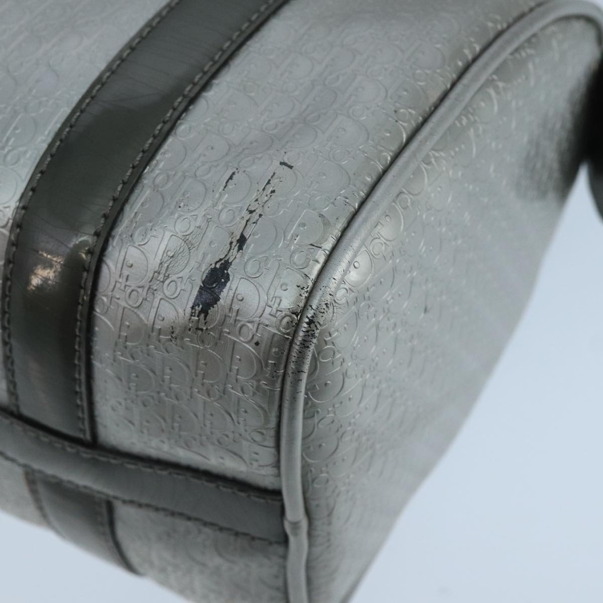 DIOR Trotter Canvas Hand Bag Silver - 12