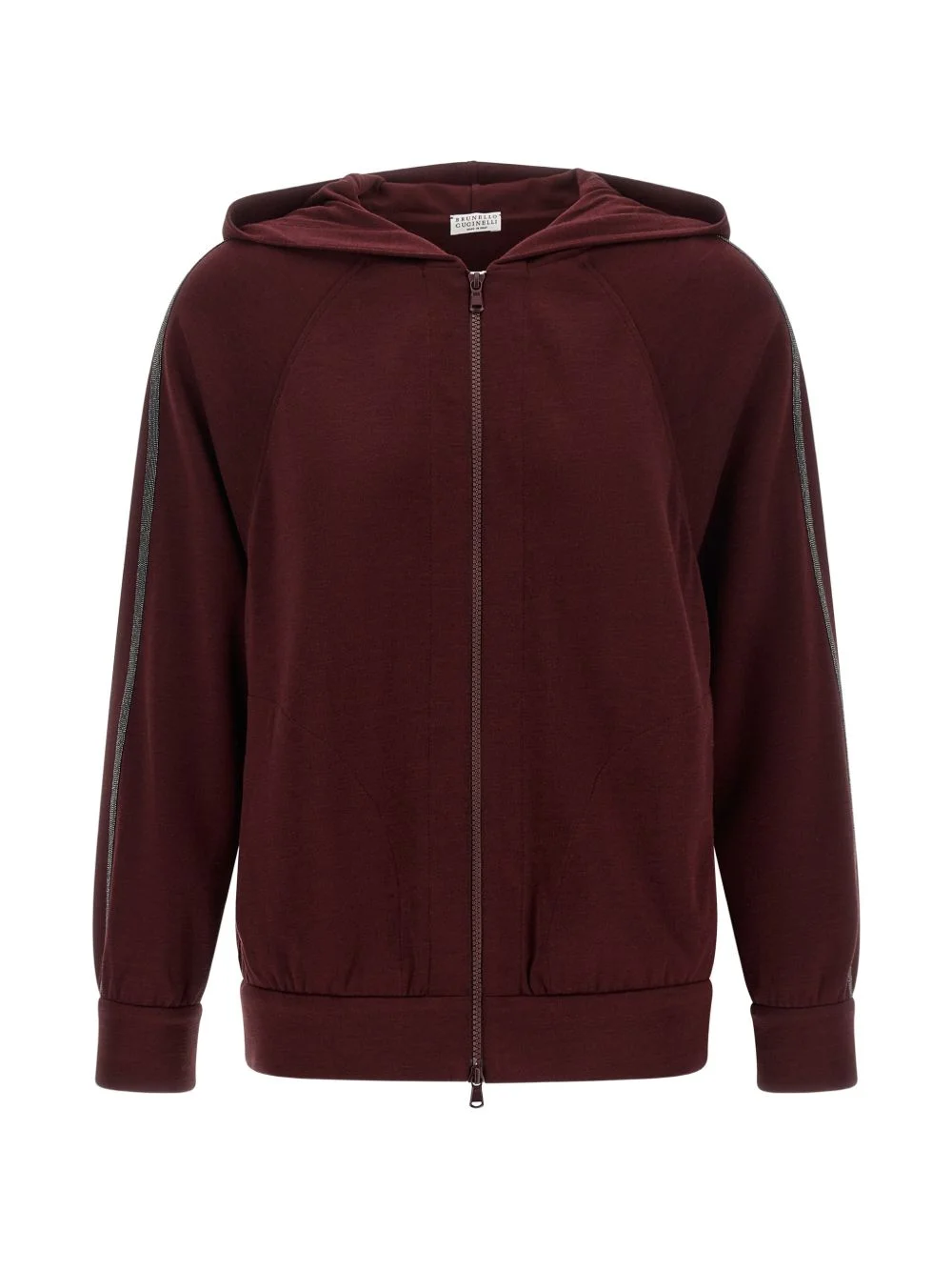 Monile-detail hoodie - 1