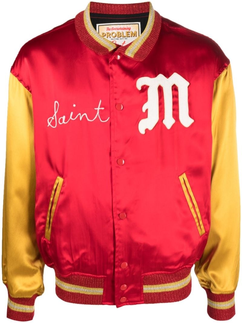 satin bomber jacket - 1