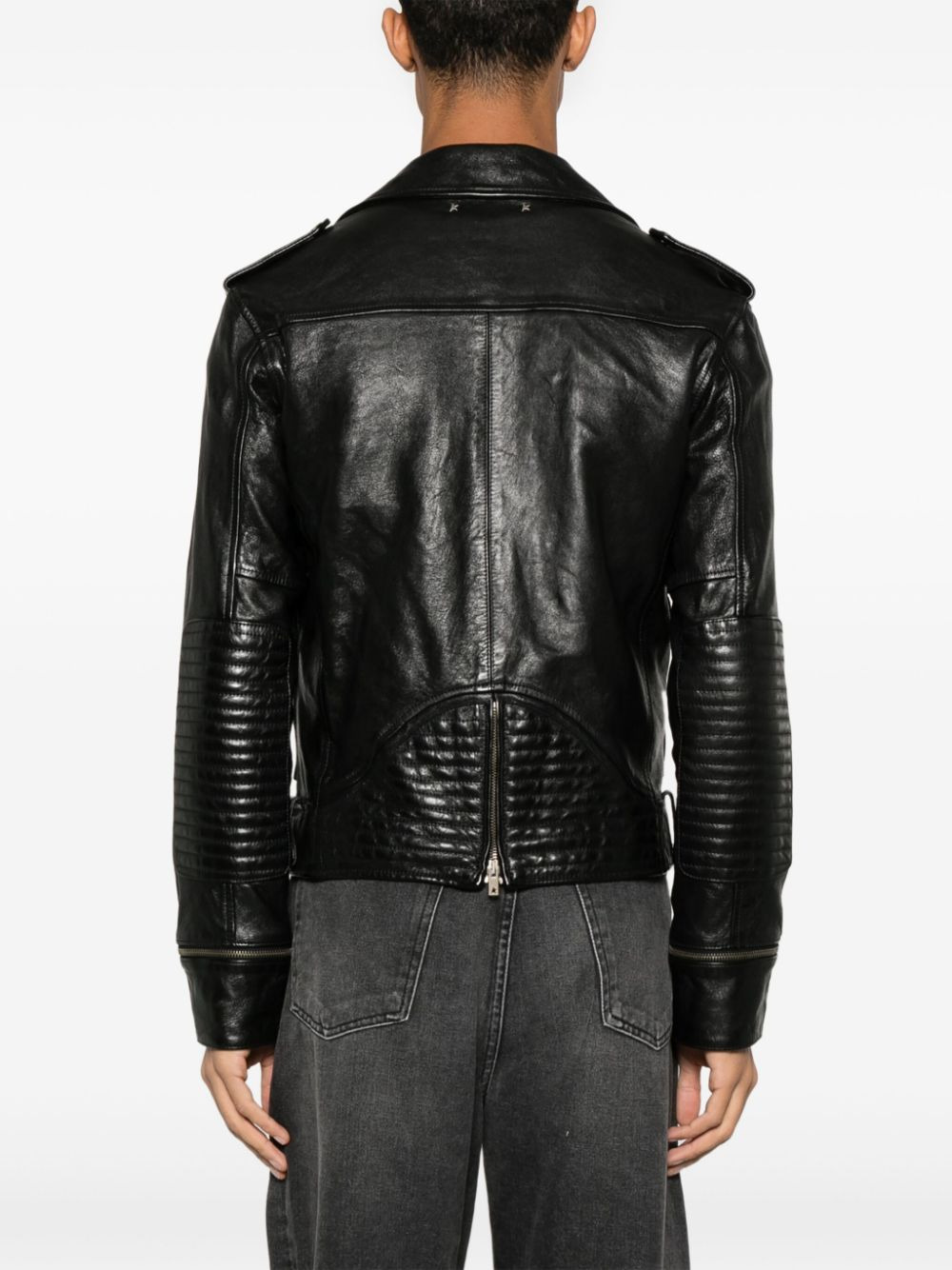 Golden Goose Black Leather Jacket - 4