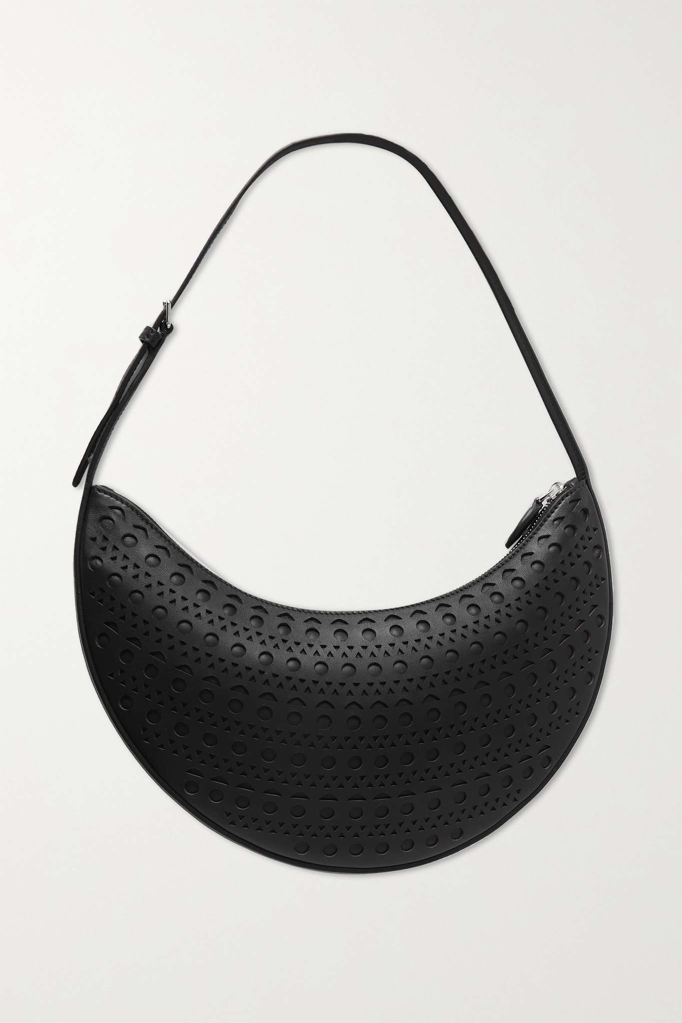 Demi Lune laser-cut leather shoulder bag - 3