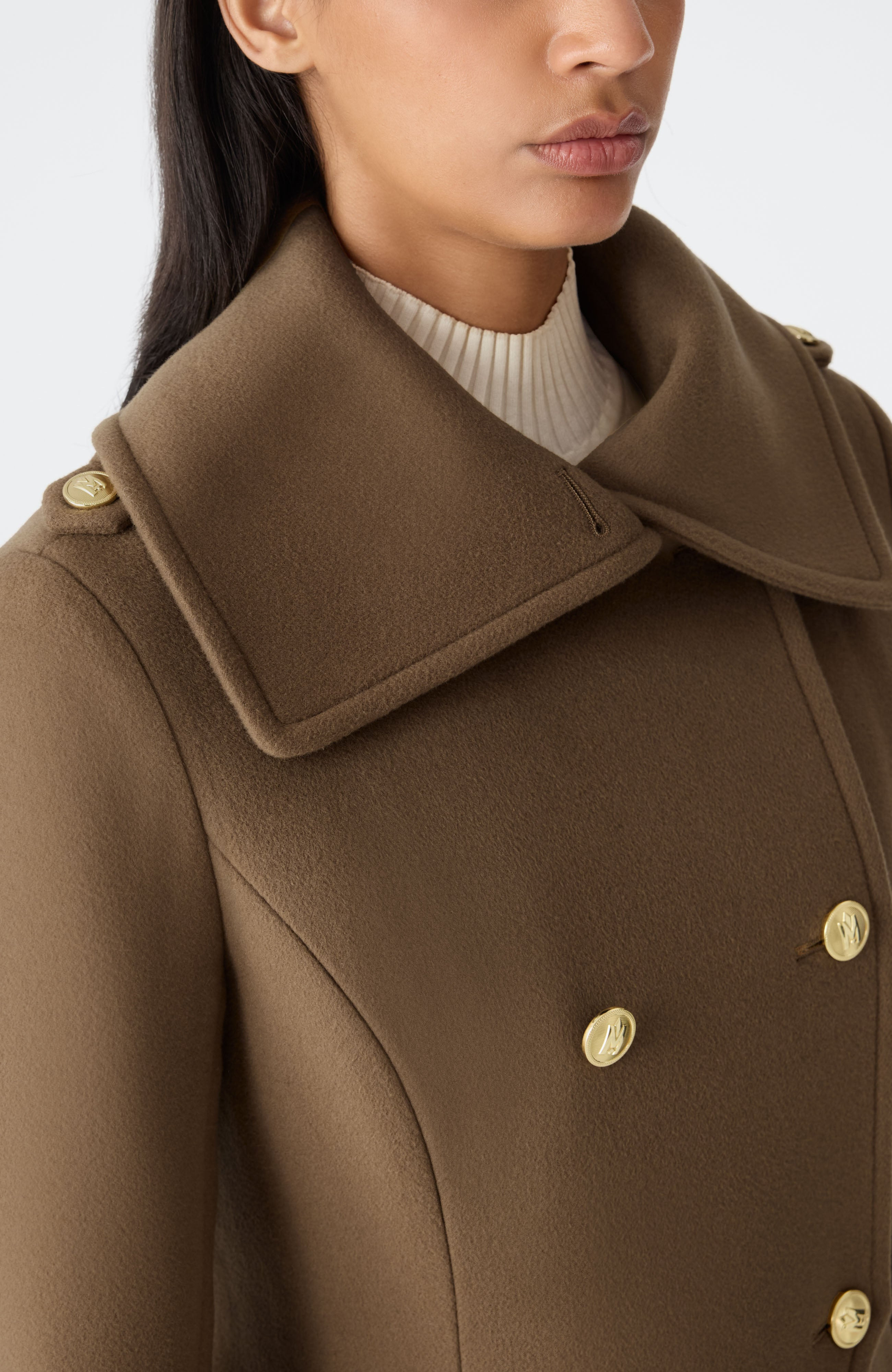 ELODIE-R double face wool tailored coat - 6