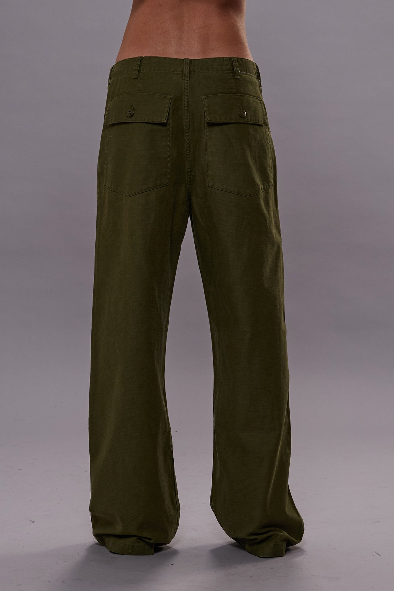 Wide Leg Utility Pant - Olive | R13 - 4