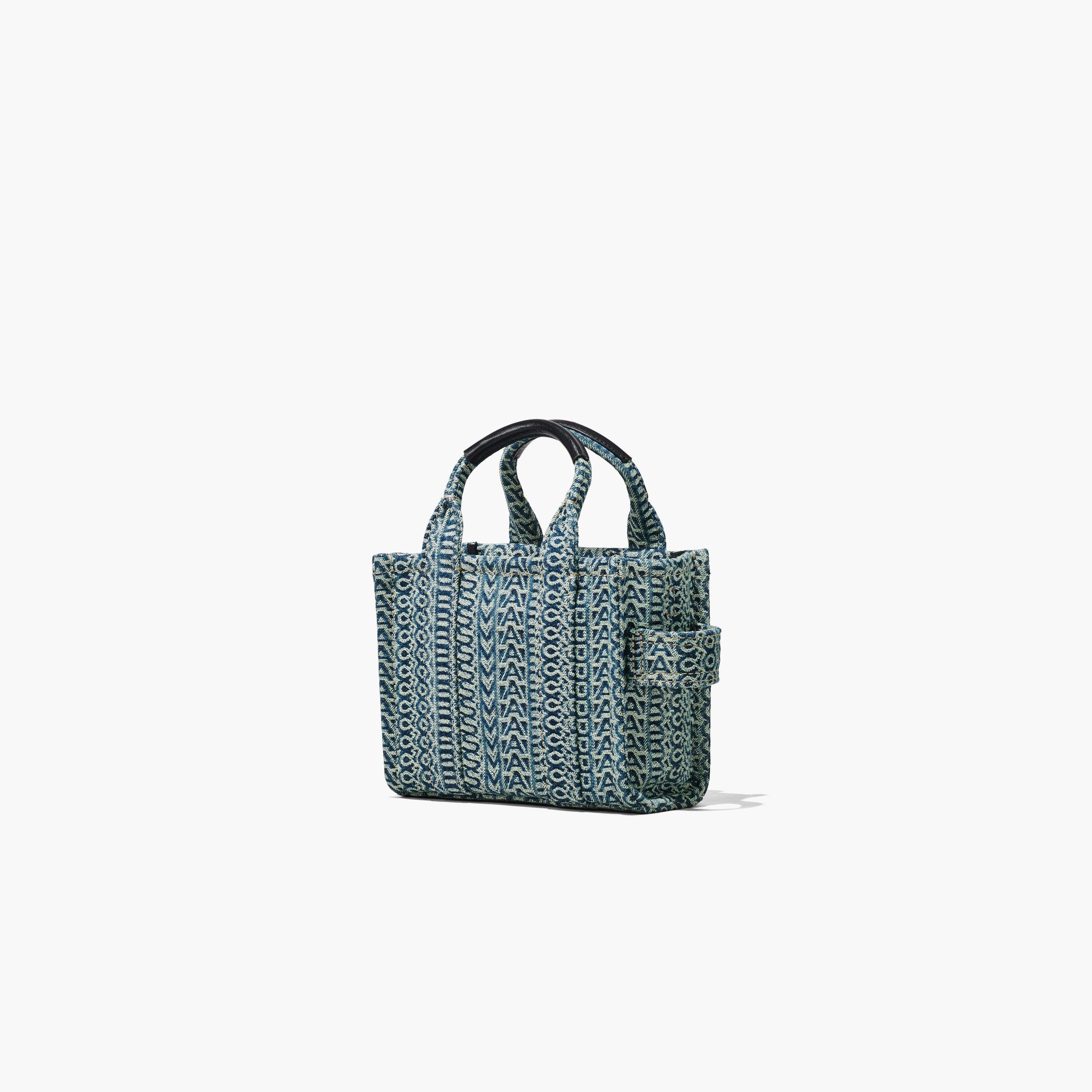 THE WASHED MONOGRAM DENIM MICRO TOTE BAG - 5