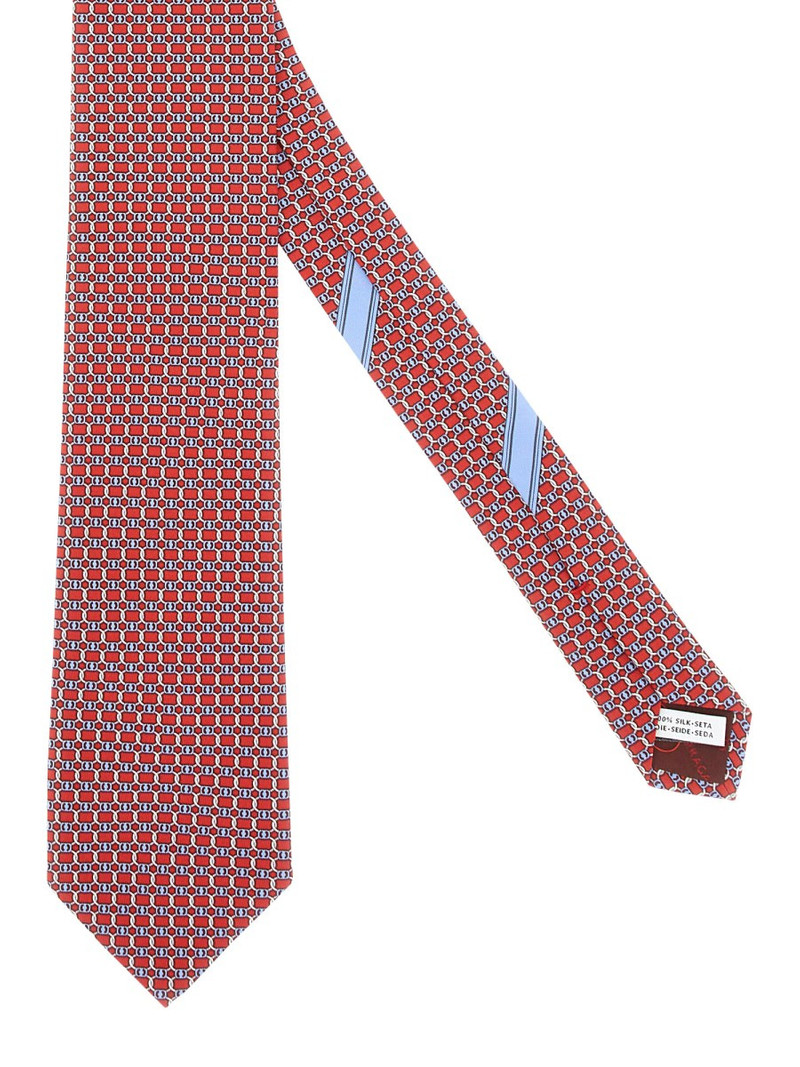 FERRAGAMO VARA PRINT SILK TIE outlook